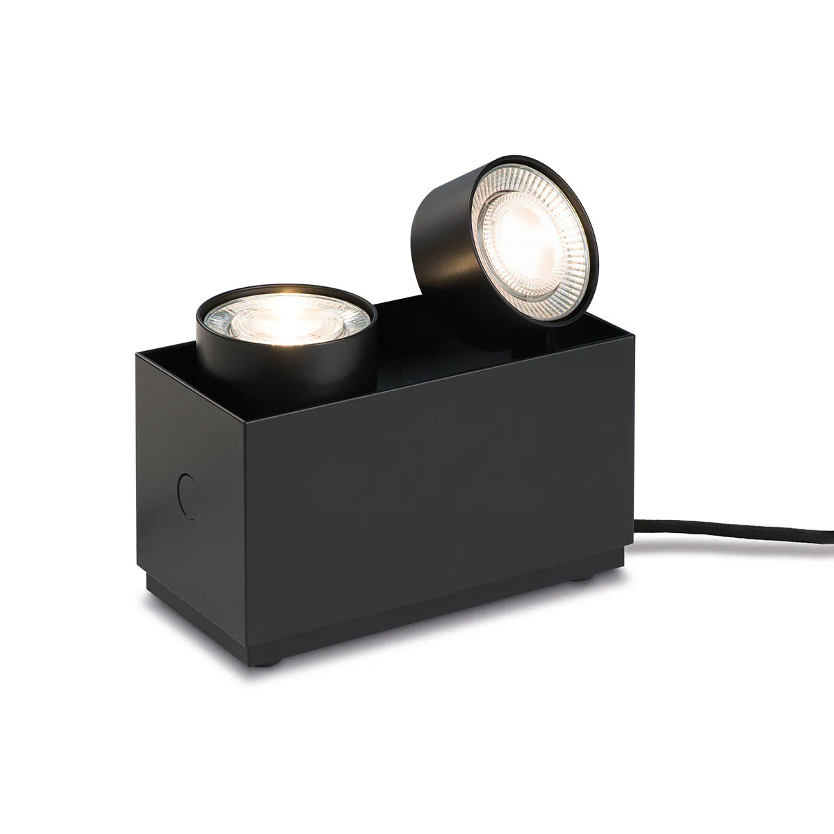 Wittenberg 4.0 Parkett Bodenleuchte wi4-bod-2e-hb, Schwarz matt, Warmweiß 3000K, Flood 38°