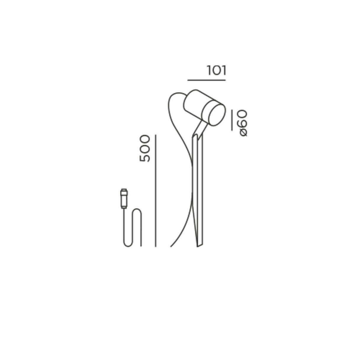 piek Erdspießleuchte, Connect, Anthrazit, H: 50 cm