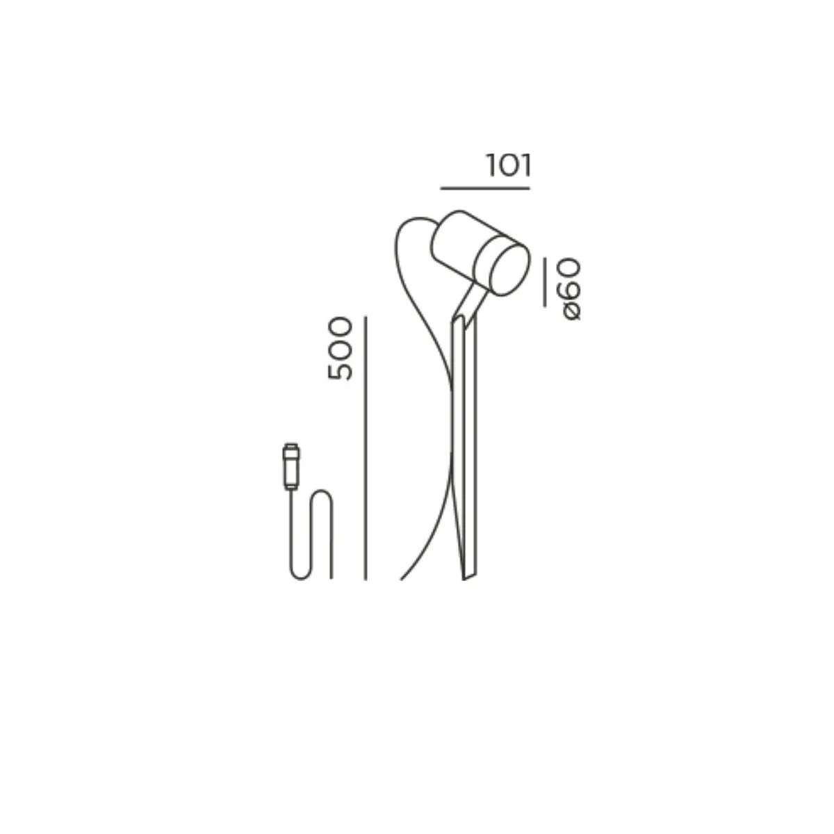 piek Erdspießleuchte, Connect, Anthrazit, H: 50 cm