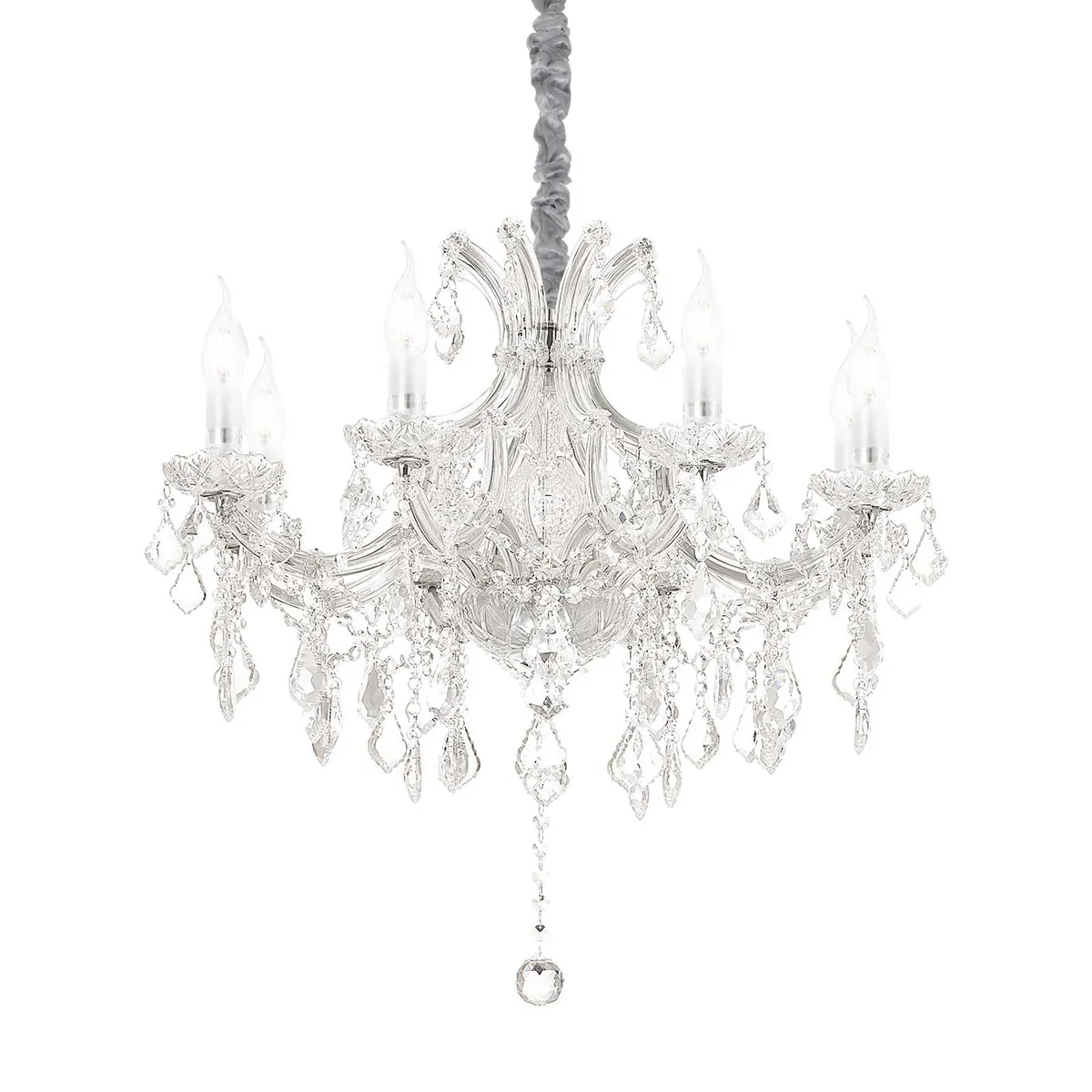 Napoleon SP8 Kristallglas Kronleuchter 8-flammig, Chrom, Ø: 67 cm Napoleon SP8 Kristallglas Kronleuchter 8-flammig, Chrom, Ø: 67 cm