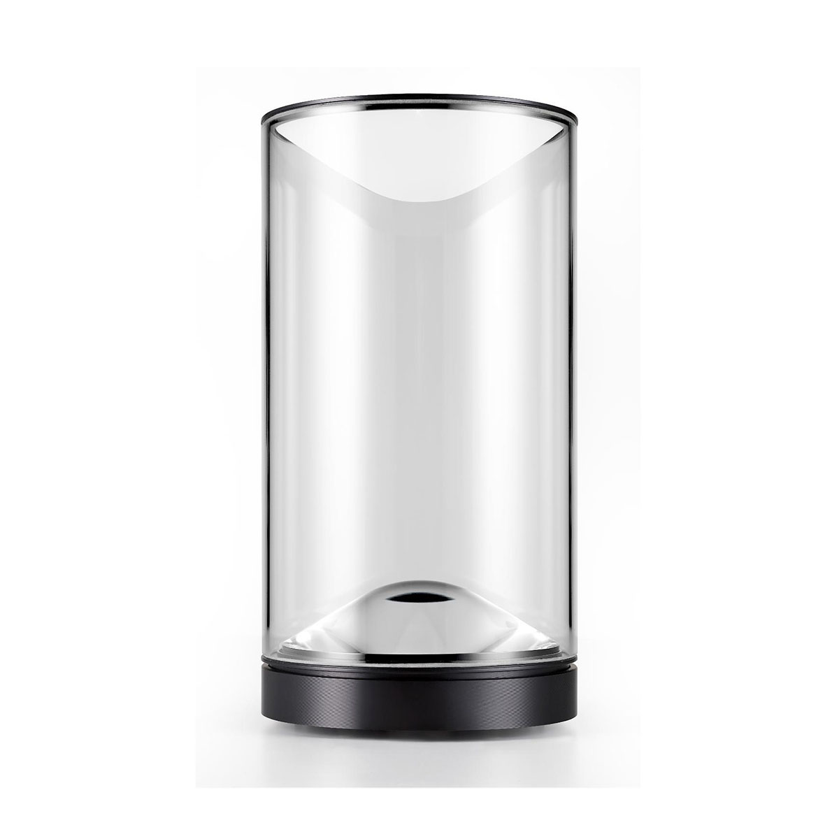 Eve Tischleuchte, Ø: 12 cm, Touch-Dimmer, Schwarz eloxiert, Extra-Warmweiß 2700K