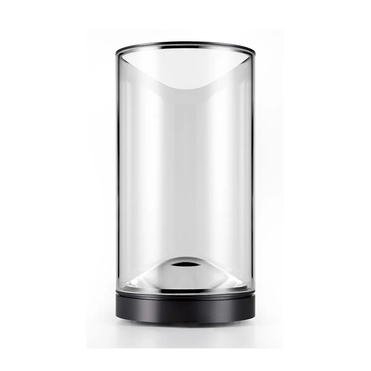 Eve Tischleuchte, Ø: 12 cm, Touch-Dimmer, Schwarz eloxiert, Extra-Warmweiß 2700K