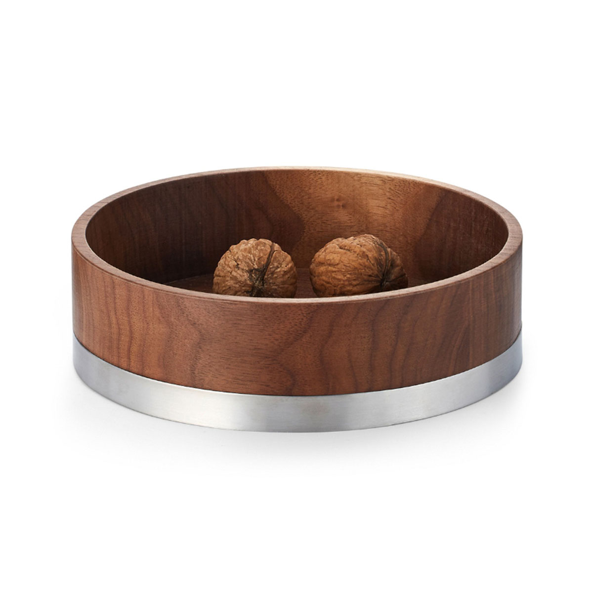 Julie Dekoschale aus Wallnuss Holz, Ø: 15 cm, H: 4 cm