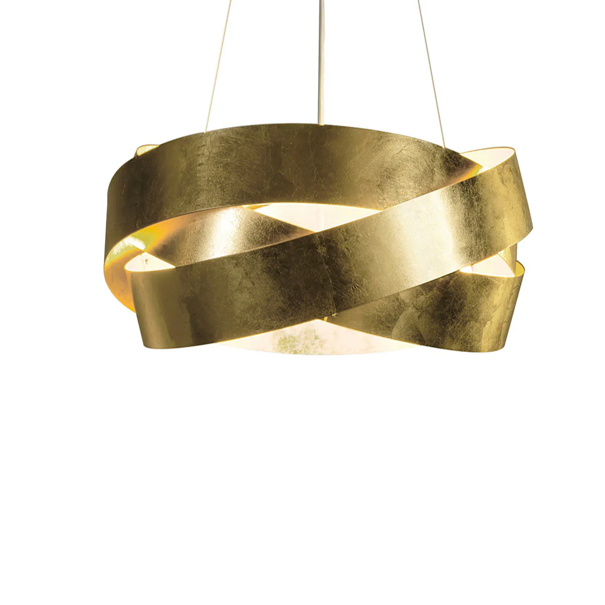 Pura S60 Pendelleuchte, Blattgold, Ø: 60 cm, G9 Pura S60 Pendelleuchte, Blattgold, Ø: 60 cm, LED