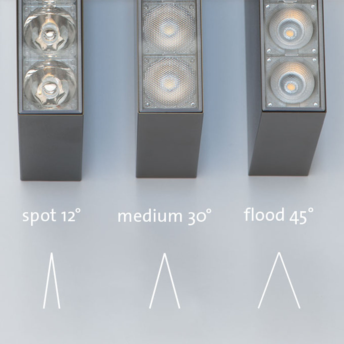 Wittenberg 4.0, fbl-12-in Schienenstrahler, Weiß matt, Extra-Warmweiß 2700K, Spot 12° Wittenberg 4.0, fbl-12-in Schienenstrahler, Schwarz matt, Warmweiß 3000K, Flood 45°