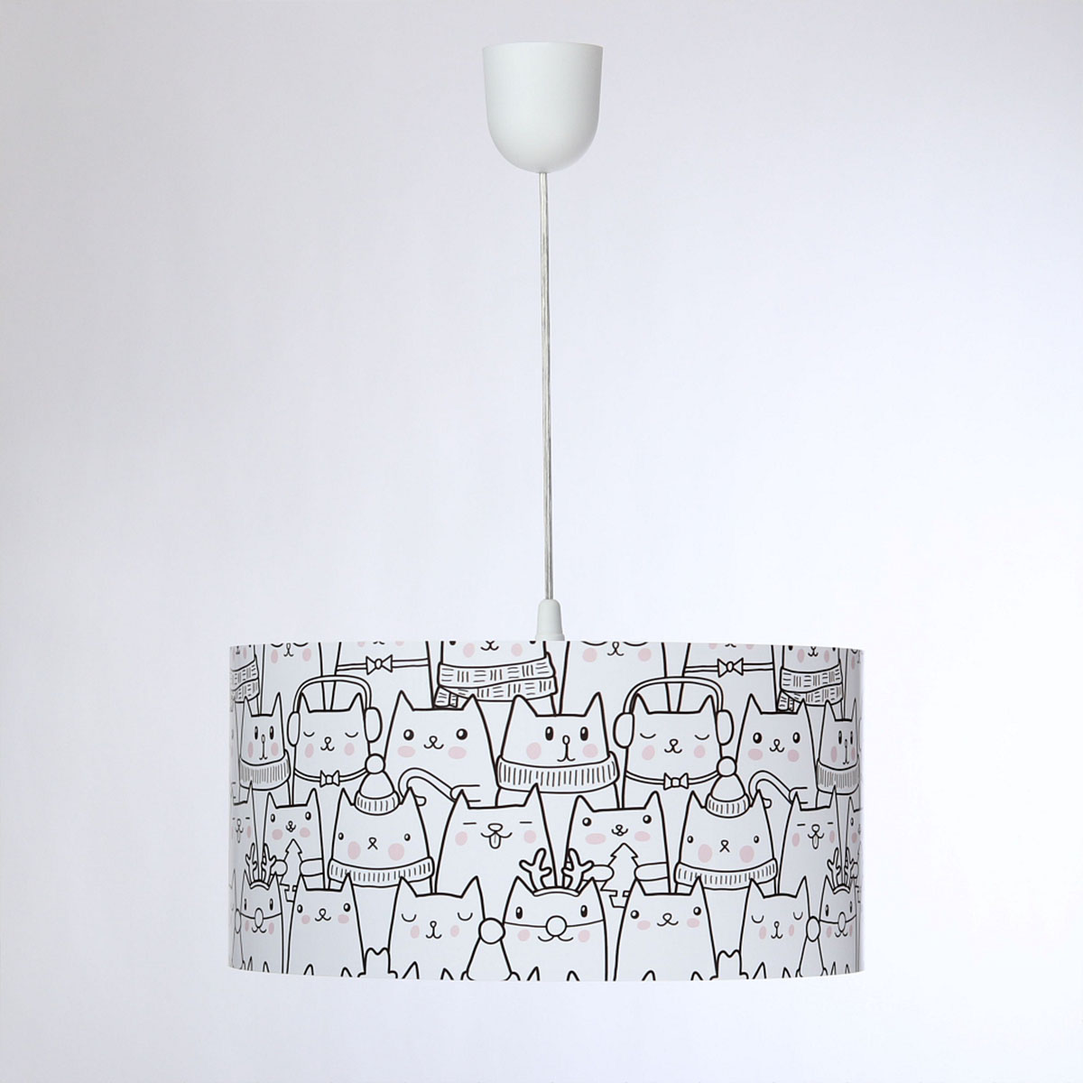 BPS Kinder Hängelampe Katzen, Ø: 50 cm