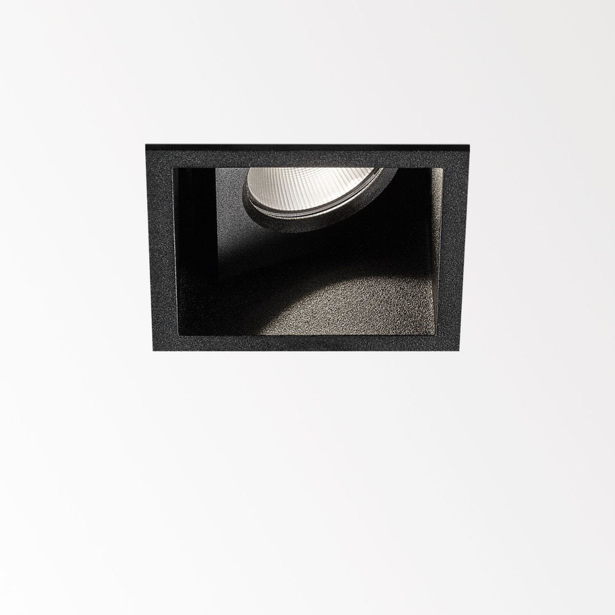 DeltaLight CARREE ST OK LED 93033 Einbaustrahler, B: 8,6 cm, L: cm Schwarz, Warmweiß 3000K Schwarz Modern & neutral – exklusive für Küche, Abstrahlwinkel 33°