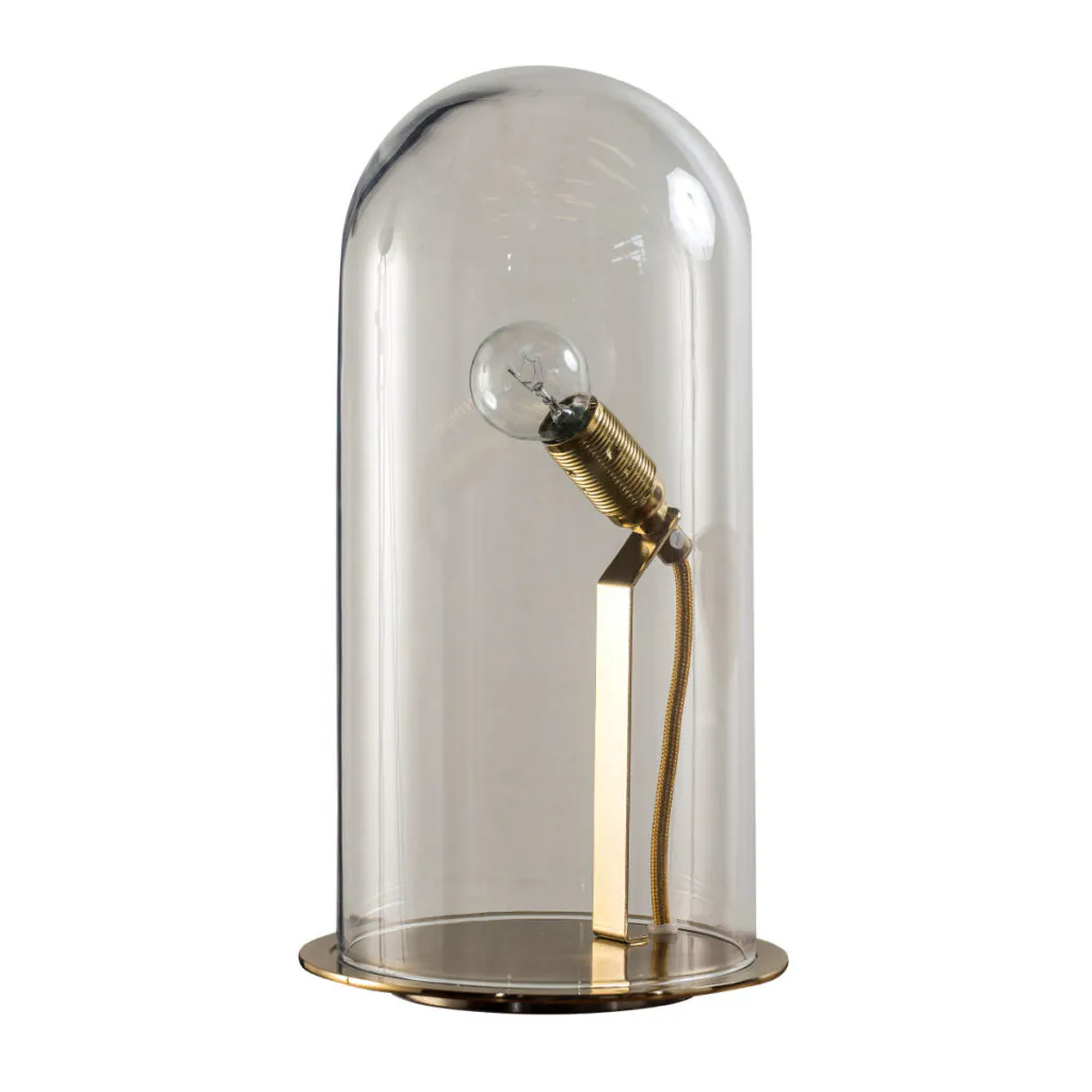 SpeakUp S Tischleuchte Ø 18 cm, H 33 cm, Clear