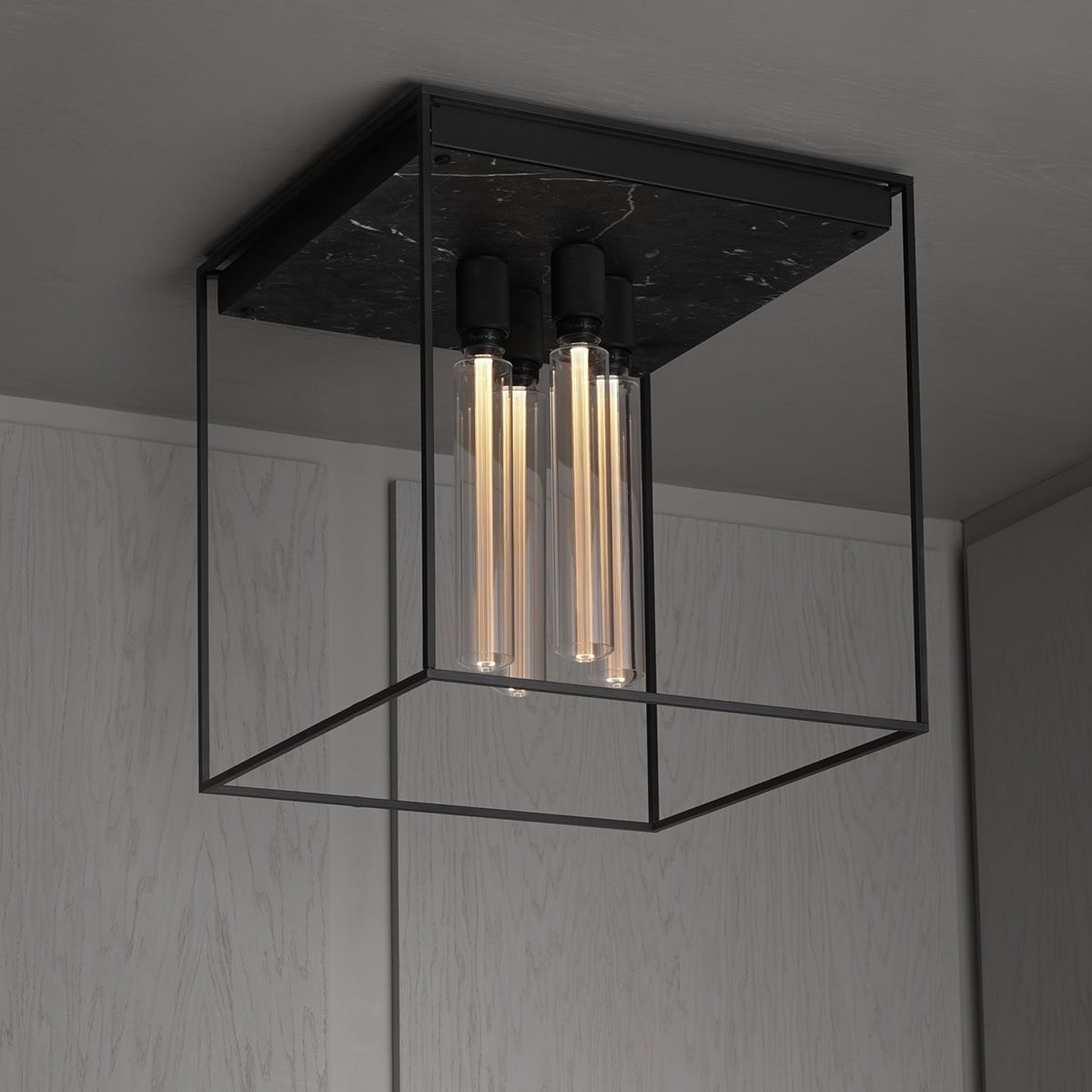 Caged Ceiling 4.0, Black Marble