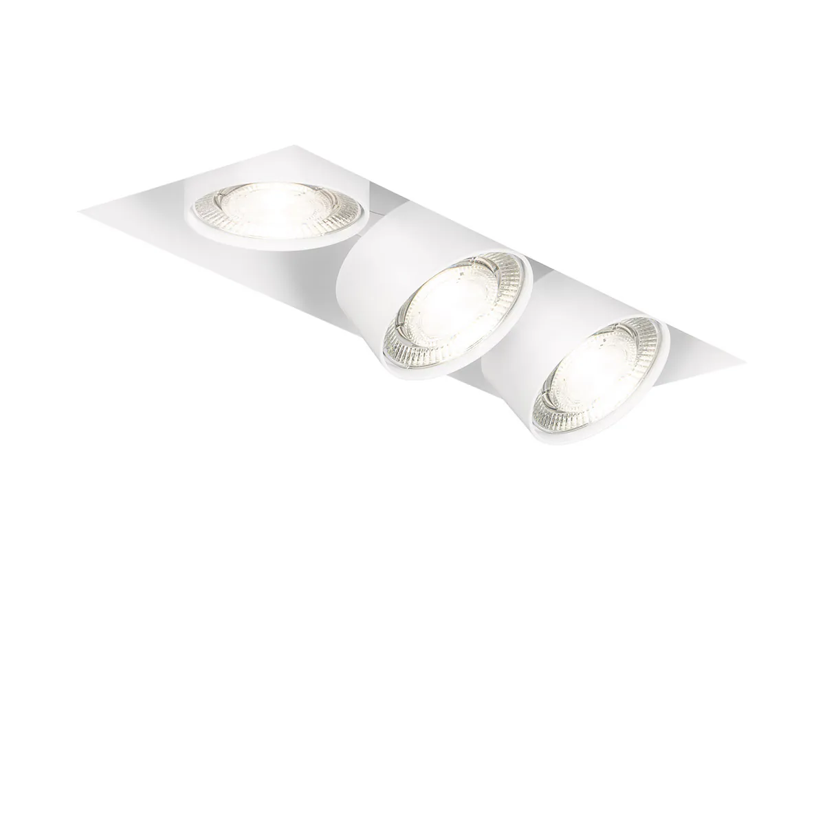 Wittenberg 4.0, wi4-eb-3e-db Einbaustrahler, Weiß matt, Warmweiß 3000K, Flood 38°