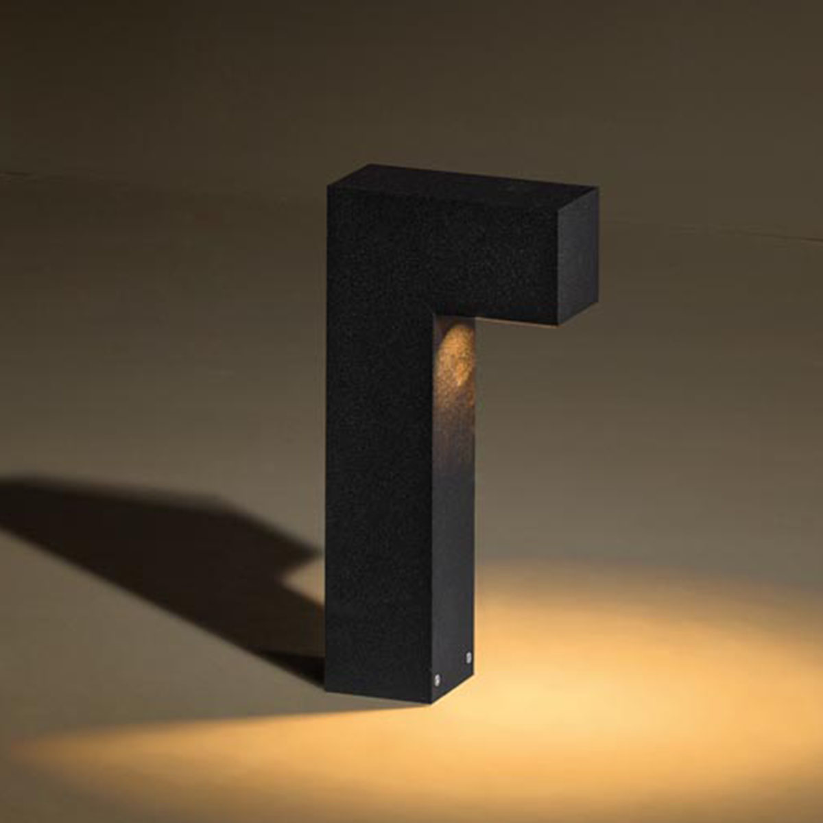 Bernard 350 Pollerleuchte, Textured Grey, 2700K, H: 35 cm