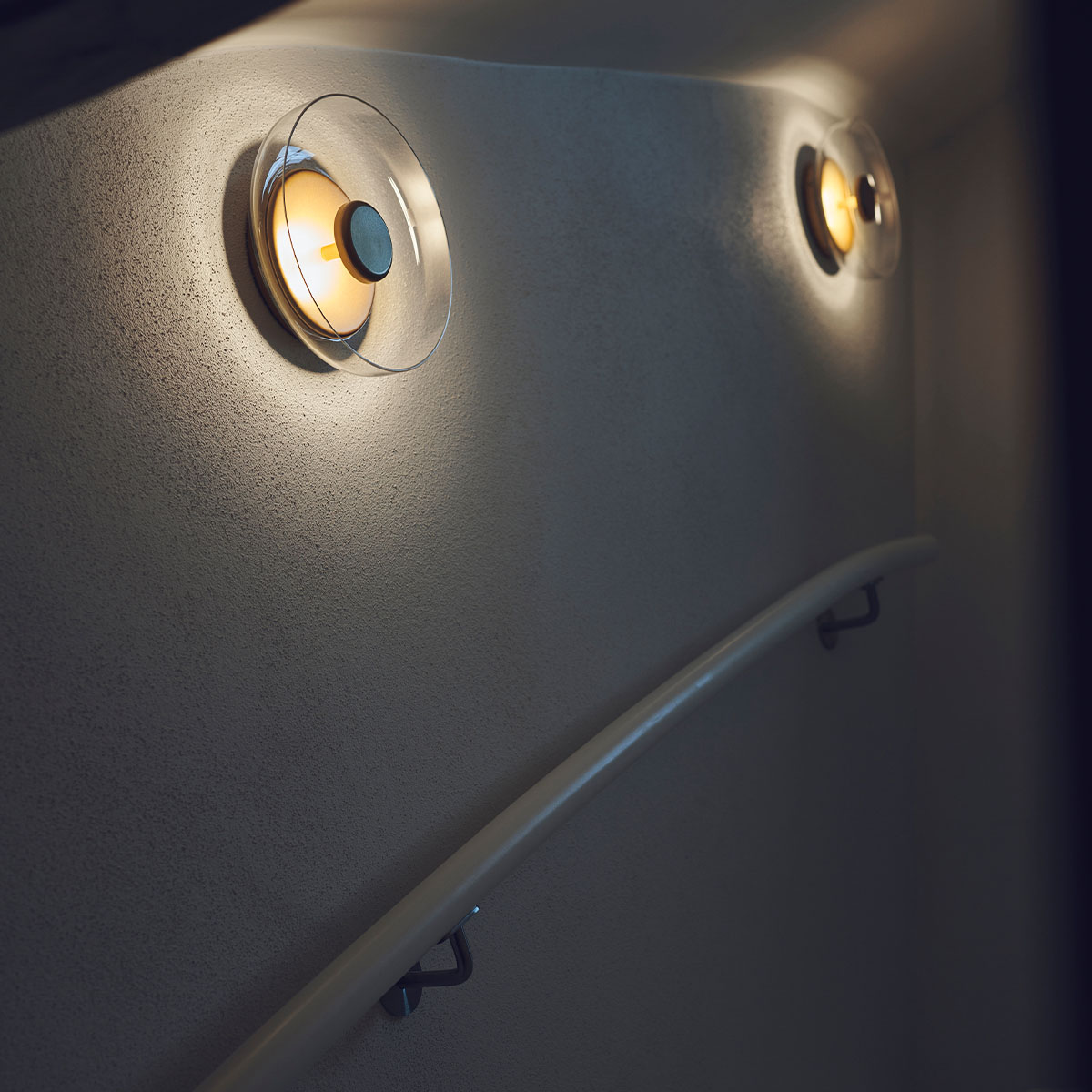 Blossi Wandleuchte, Ø: 23 cm, Opalglas