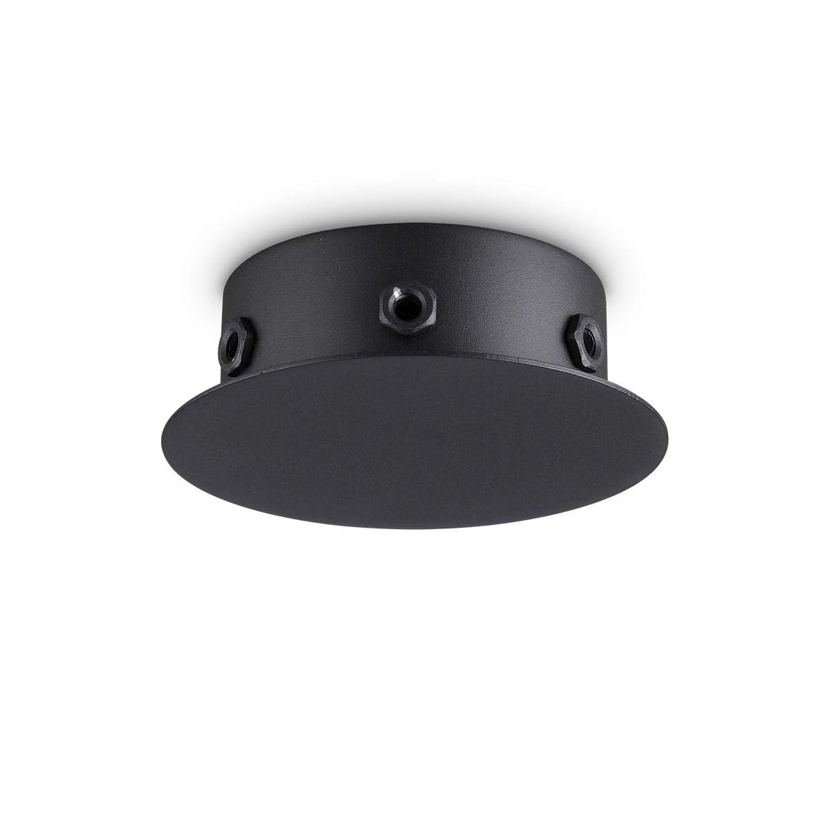 Ideal-Lux-Baldachin-rosone-magnetico-6-luci-schwarz Ideal Lux Lampen Baldachin magnetisch rund 6-fach, Ø: 12,5 cm, H: 4 cm, Schwarz