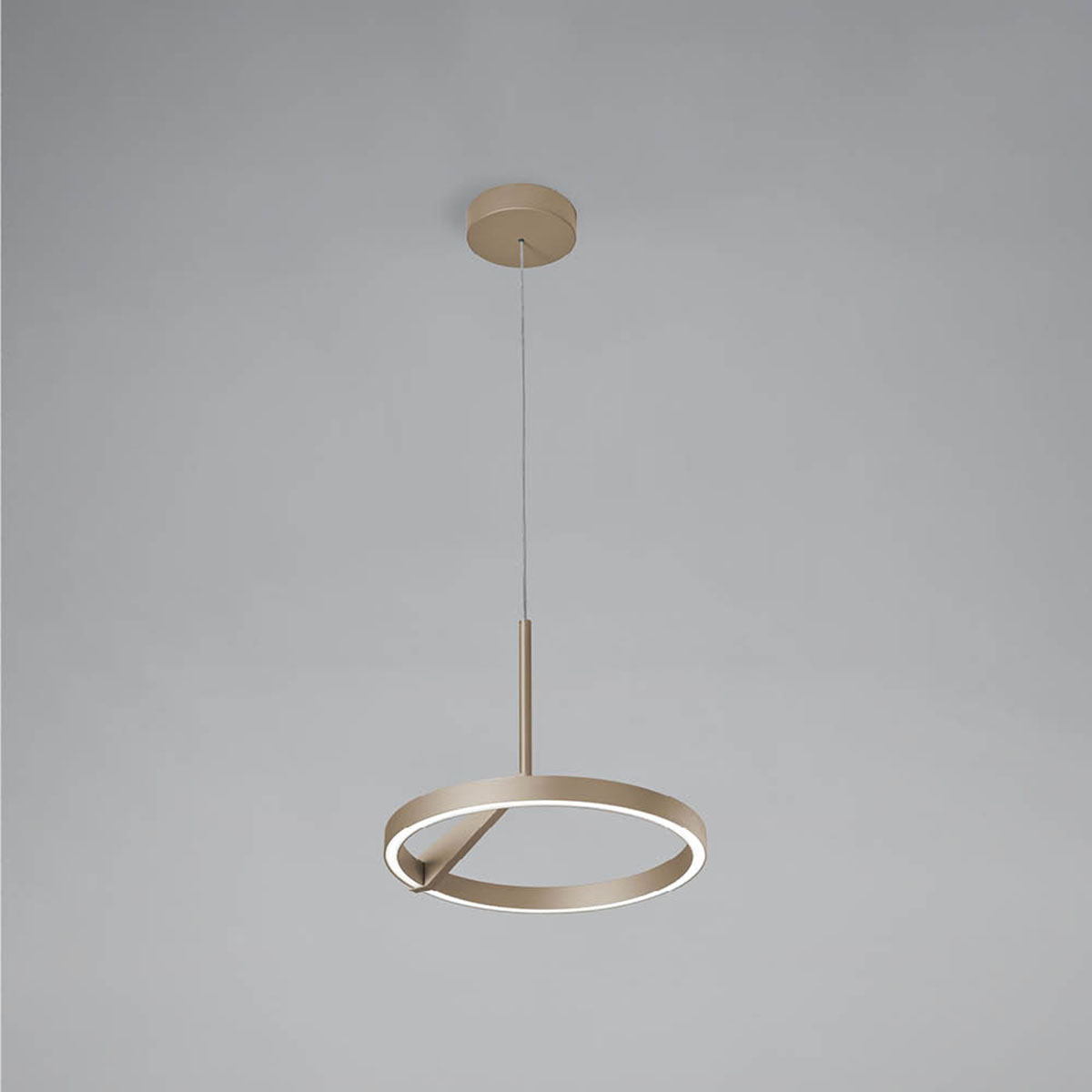 Meridiana Ring Pendelleuchte mit Up-Down Licht, Sand, Ø: 33 cm