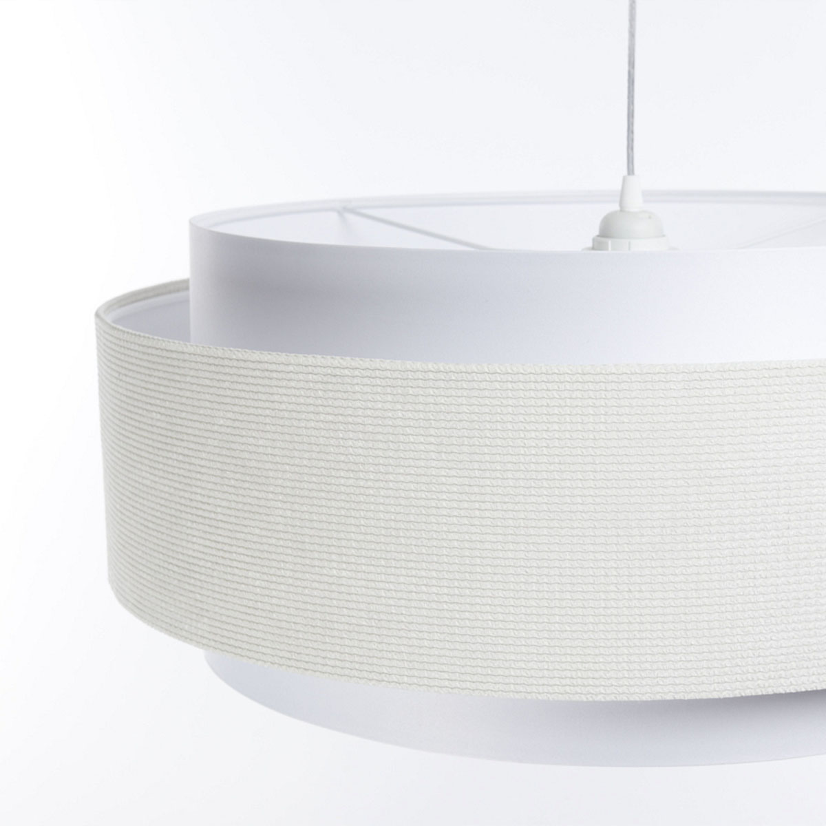 Pendelleuchte Doblo, Ø: 60 cm, Weiß