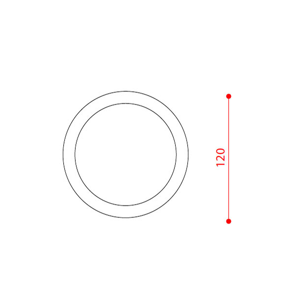 Nabila Ersatzglas G9, Klarglas, Ø: 12 cm