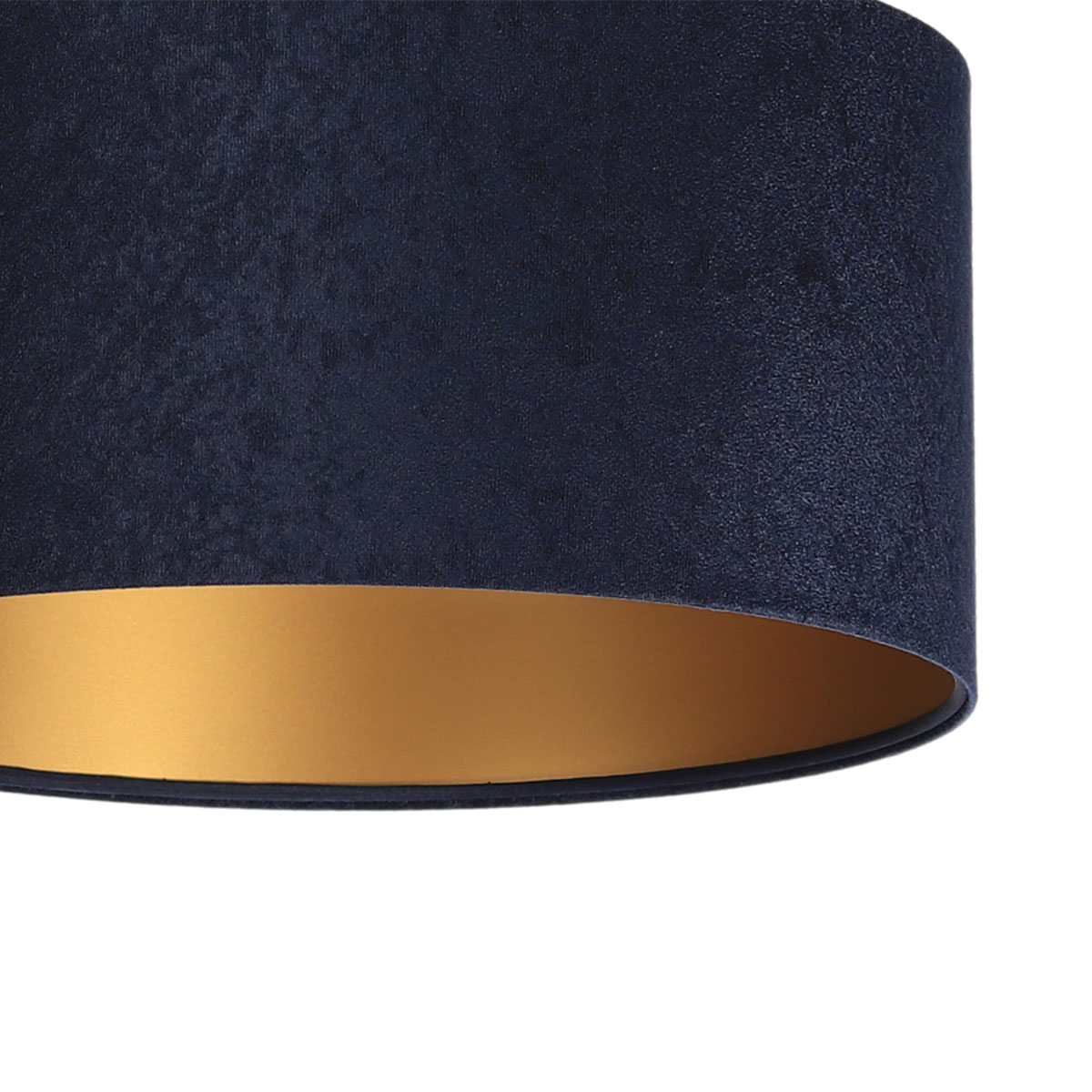 Pendelleuchte, Navy Blau, Gold,  Ø: 30 cm
