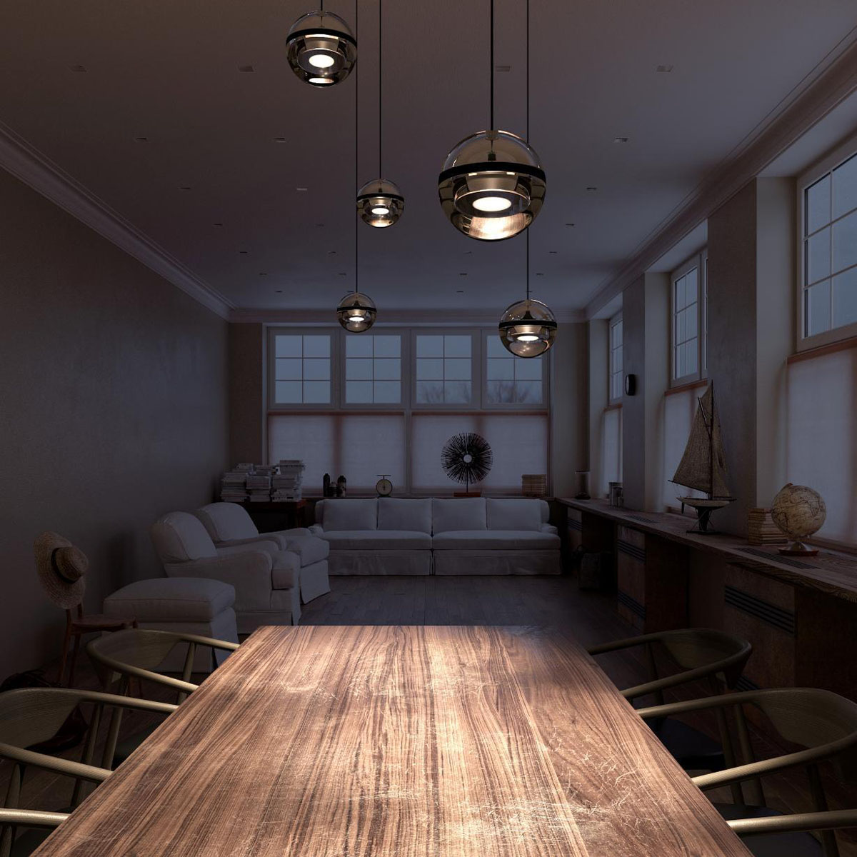 Limbus Modular Pendelleuchte, Ø: 12 cm, Aluminium eloxiert, Extra-Warmweiß 2700K