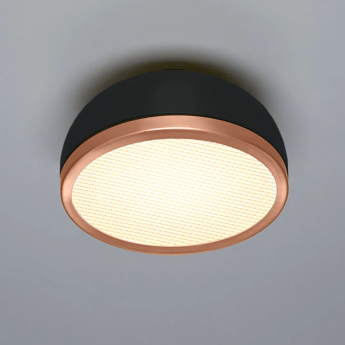 Molly 556.73 Wand - Deckenleuchte Ø: 38 cm, Schwarz, Kupfer