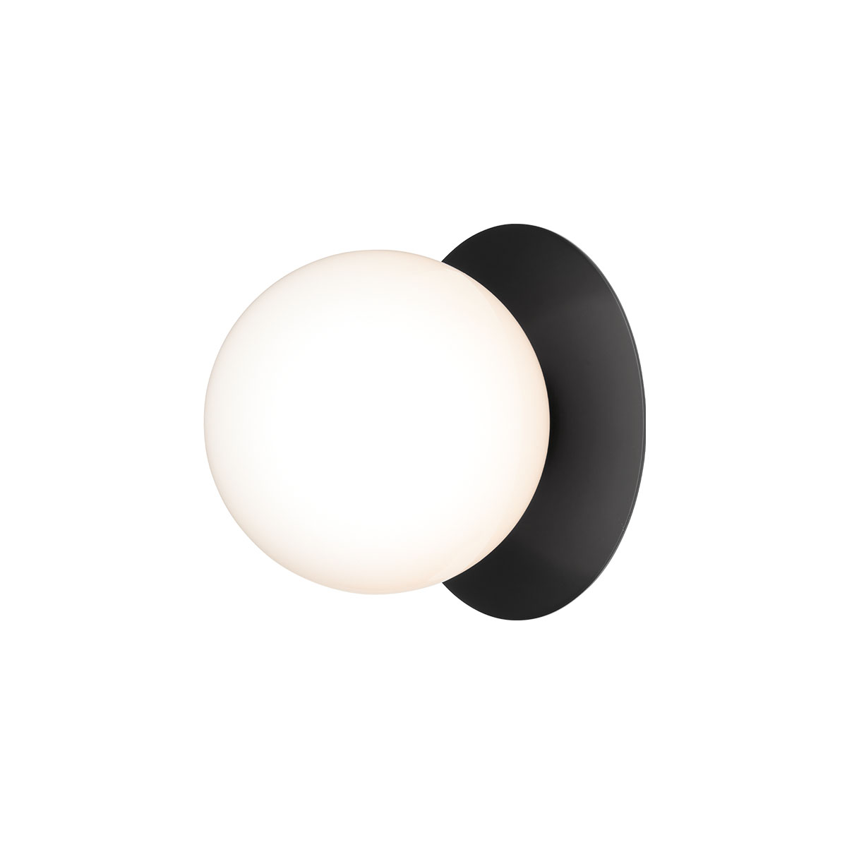 Liila Outdoor Wandleuchte, B: 16,5 cm, H: 16,5 cm, Schwarz, Opalglas Liila Outdoor Wandleuchte, B: 16,5 cm, H: 16,5 cm, Schwarz, Opalglas