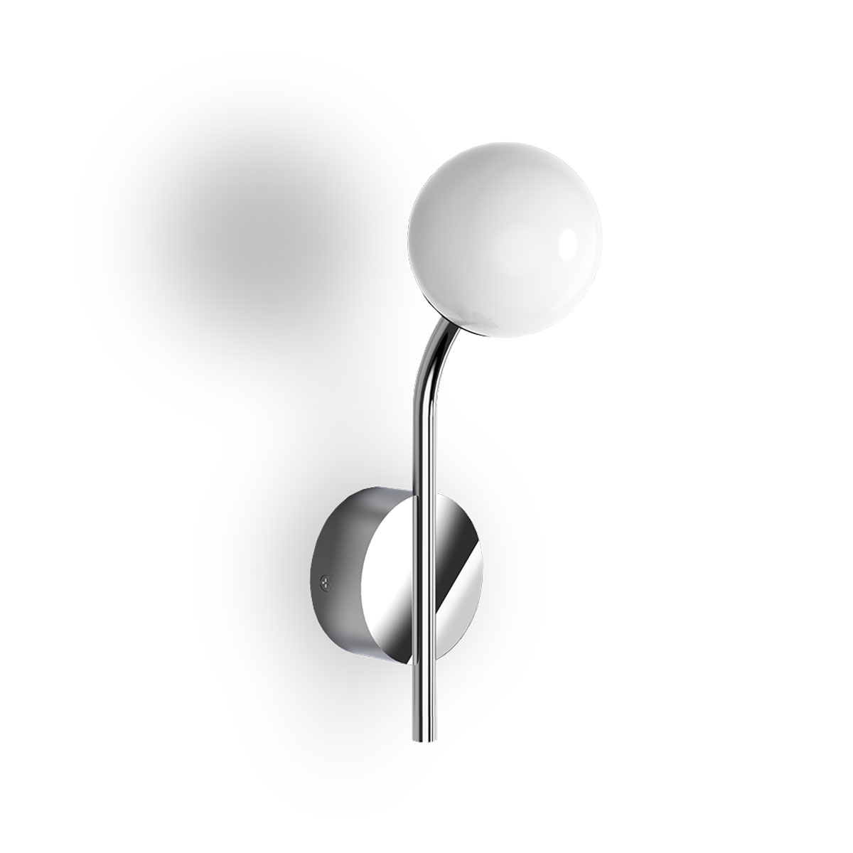 Hochwertige Design-Wandlampe fürs Bad – Decor Walther Pep One Wandleuchte Bad, H: 25,7 cm, B: 8 cm, Chrom