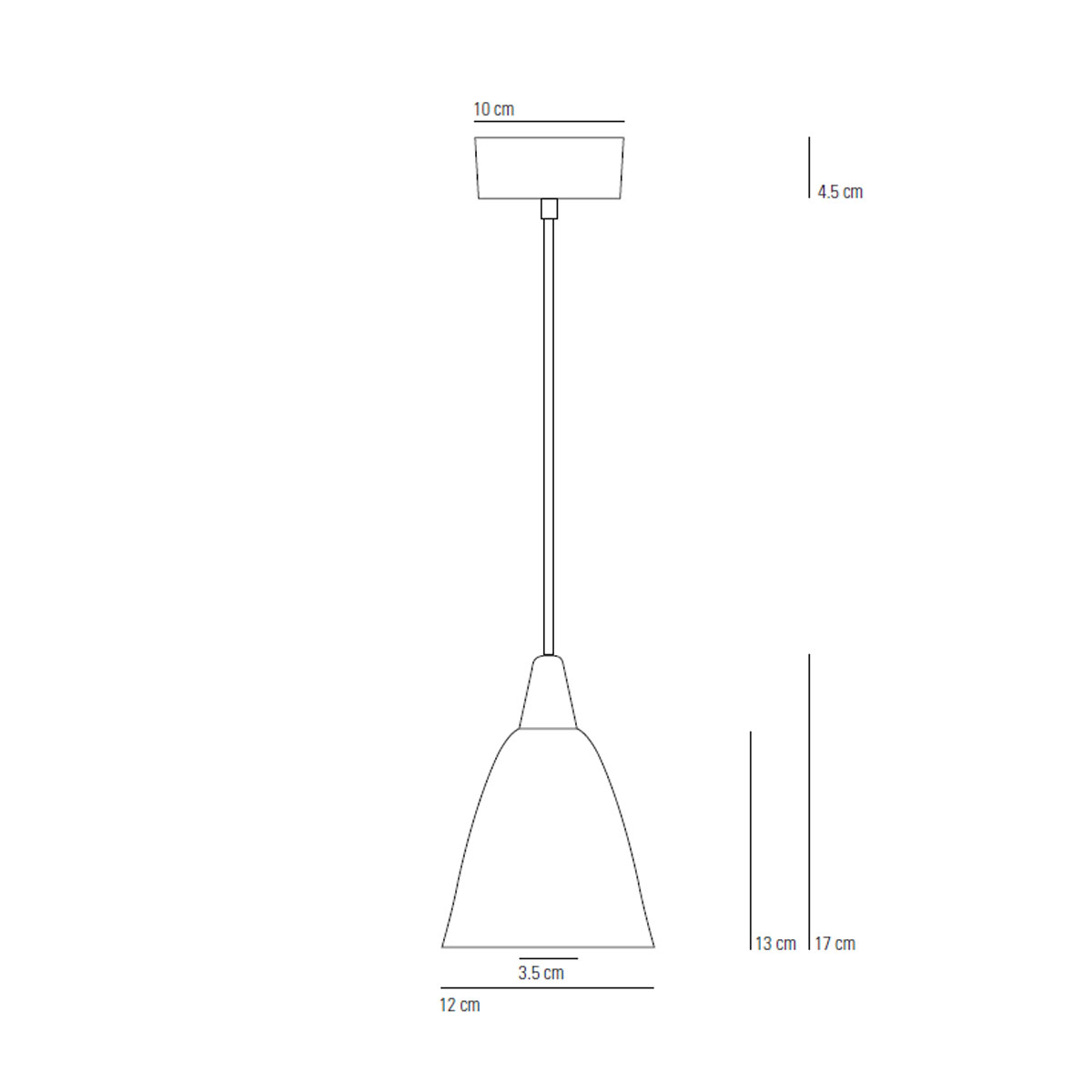 Hector Pleat Medium Pendelleuchte, Ø: 12 cm