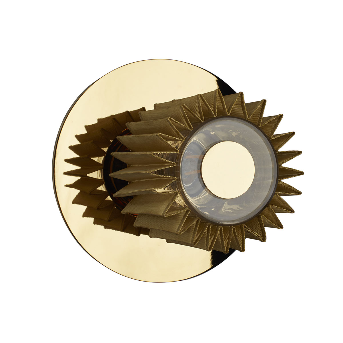 In The Sun 190 Wandleuchte Gold, Netz Gold Ø 19 cm – moderne Designerleuchte des Herstellers DCW Editions passt perfekt in den Treppenaufgang