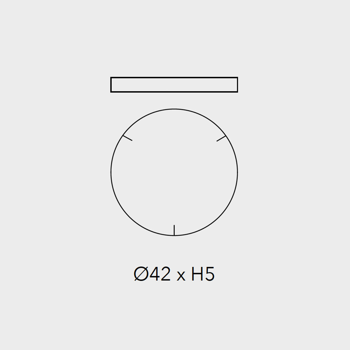 Penta Lampen Baldachin für Glo, Lit, Mom 3-fach, Ø: 42 cm x H: 5 cm, Weiß