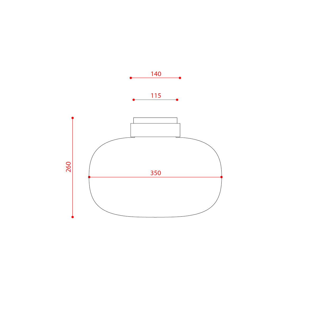 Legier 557.74 Deckenleuchte, Schwarz & Hellgrau, Rauchglas Legier 557.74 Deckenleuchte, Schwarz & Messing, Rauchglas - Ausstellungsstück