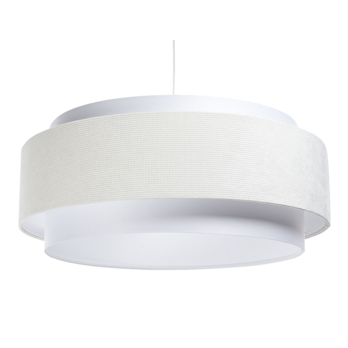 Pendelleuchte Doblo, Ø: 60 cm, Weiß