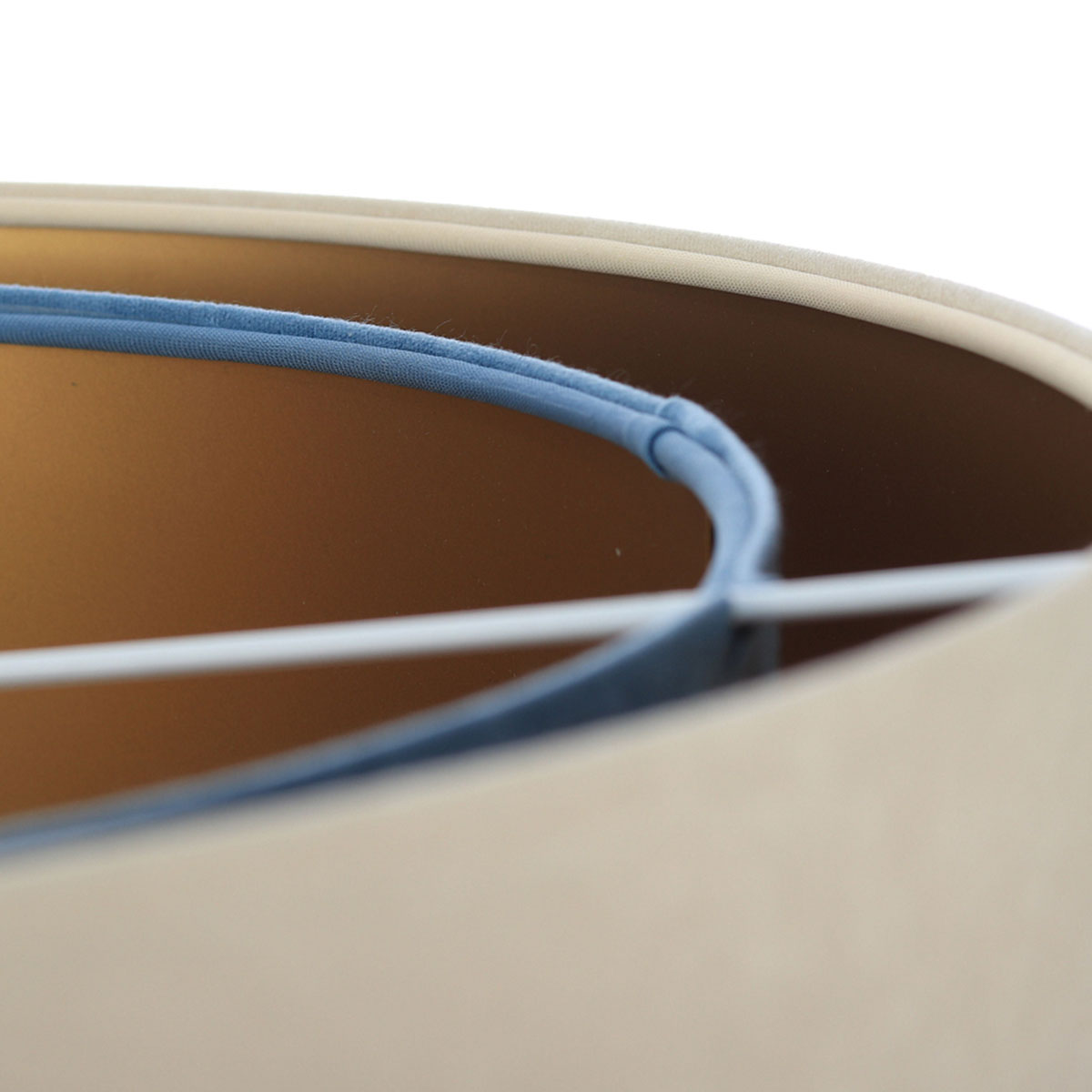 Kinderzimmer Hängeleuchte, Ø: 50 cm, Beige, Blau, Gold