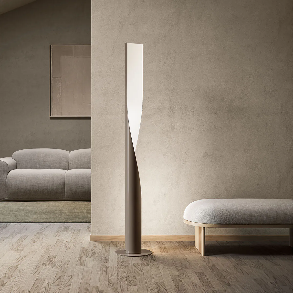 Evita Stehleuchte, H: 190 cm, Rot