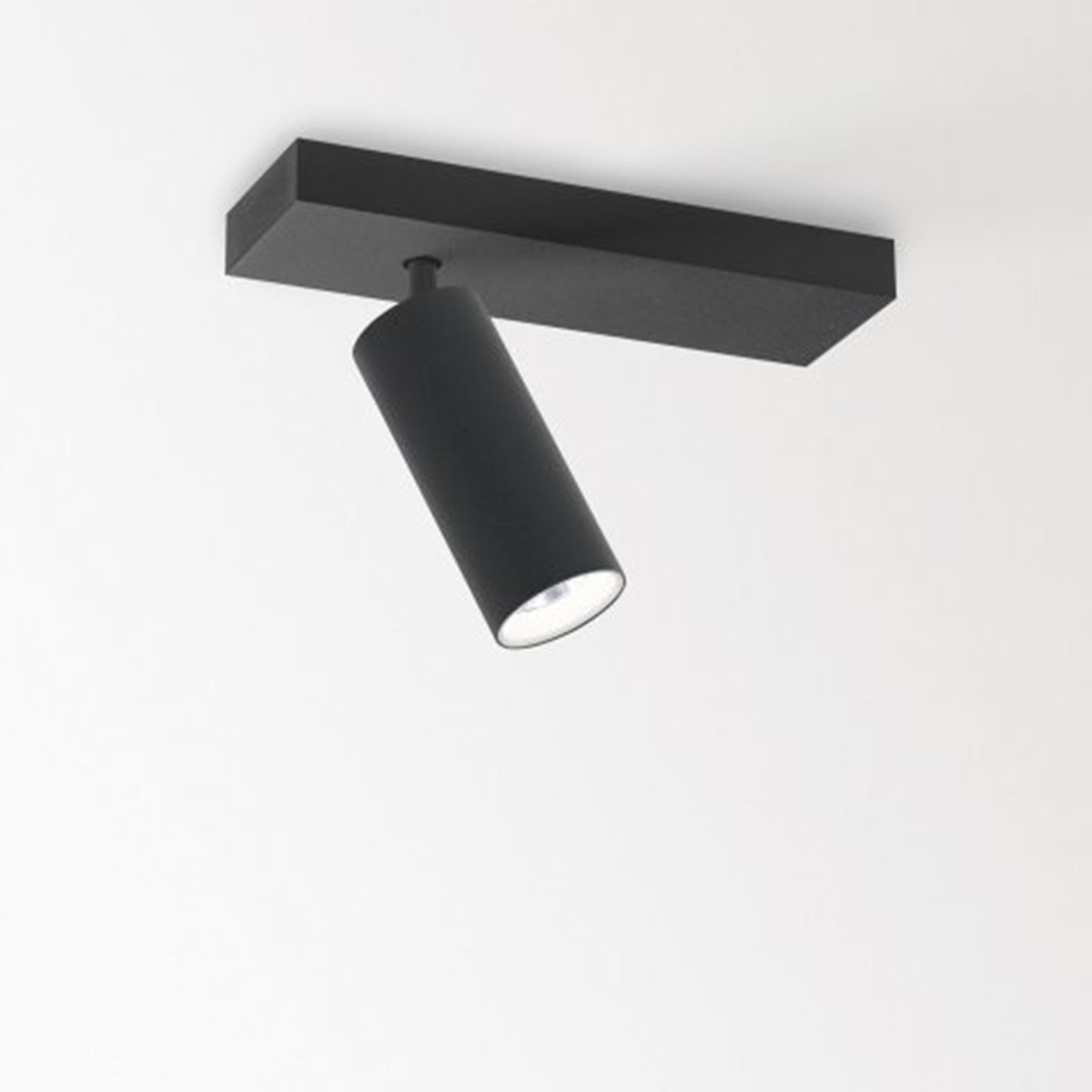 DeltaLight SPY 39 ON 1 92720 DIM8 Aufbaustrahler, Ø: 3,9 cm, L: 9,2 , Schwarz, Extra-Warmweiß 2700K, 20° Schwarz Weiß Modern & neutral – Design- für Wohnzimmer schwenkbar & drehbar