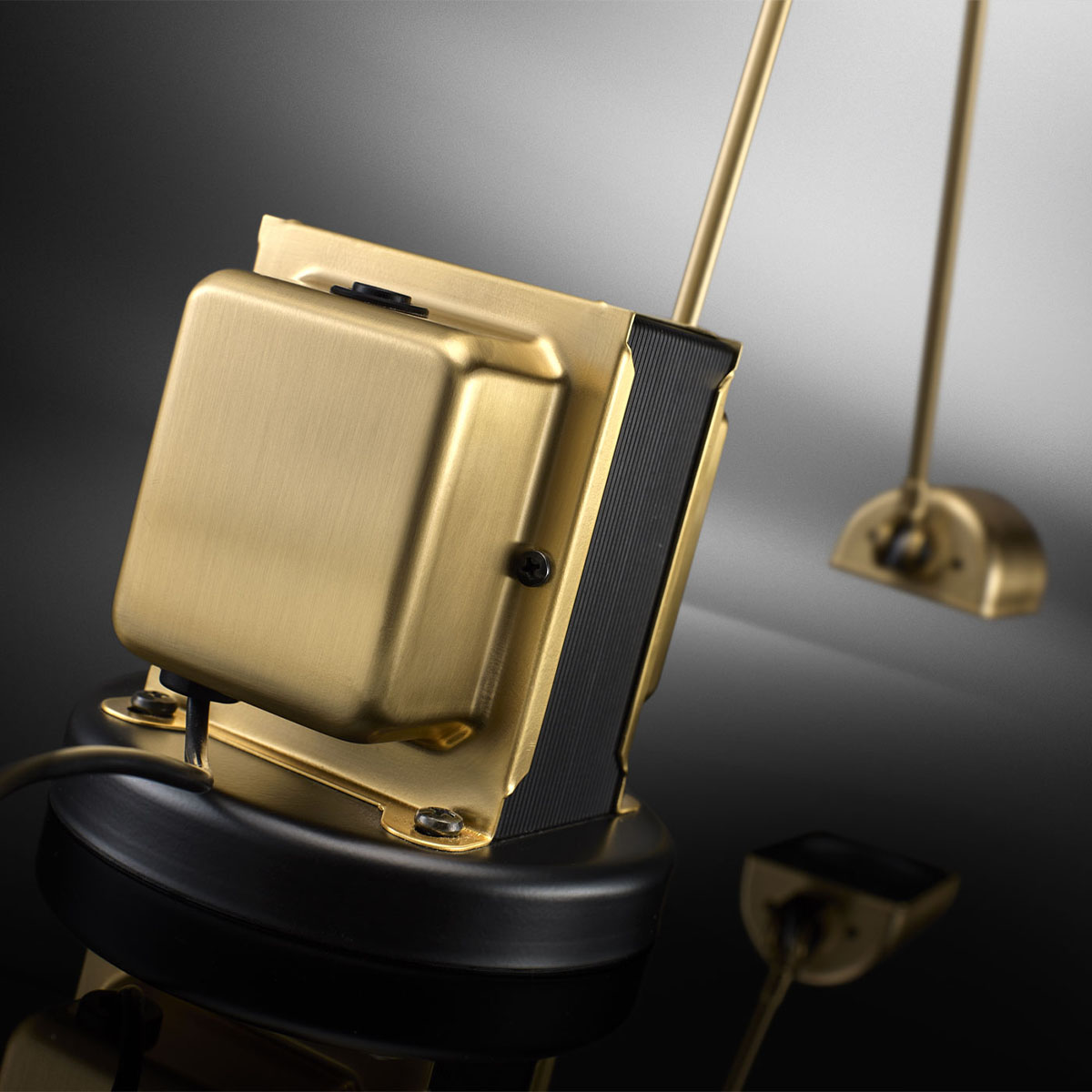 Daphine Terra LED Stehleuchte, H: 101 cm, Gold gebürstet, Extra-Warmweiß 2700K