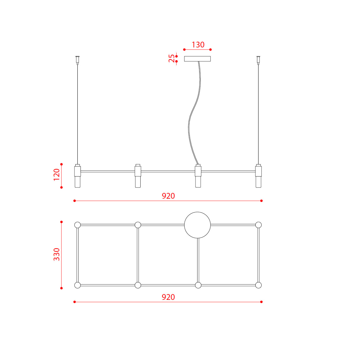 Quadrante 505.08 Pendelleuchte 8-flammig, Quadrante 505.08 Pendelleuchte 8-flammig,