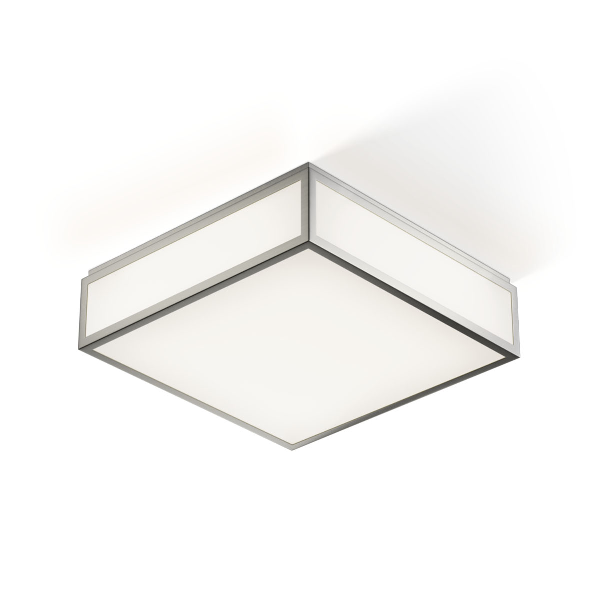 Decor Walther Bauhaus 3 N LED Deckenleuchte Bad, B: 30 cm, T: 30 cm, Nickel satiniert – technische Details & Abmessungen