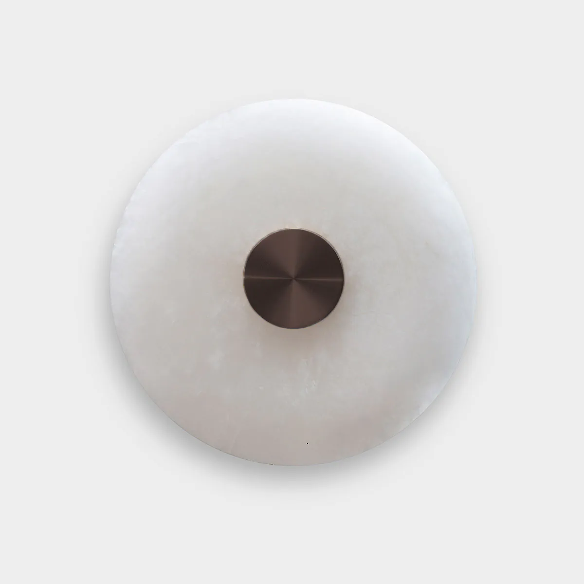 atmosphärisches Licht: Bert Frank Bide Wandleuchte, Bronze, Ø: 28 cm – gefertigt aus Bronze und edler Alabaster, traditionell gefertigt