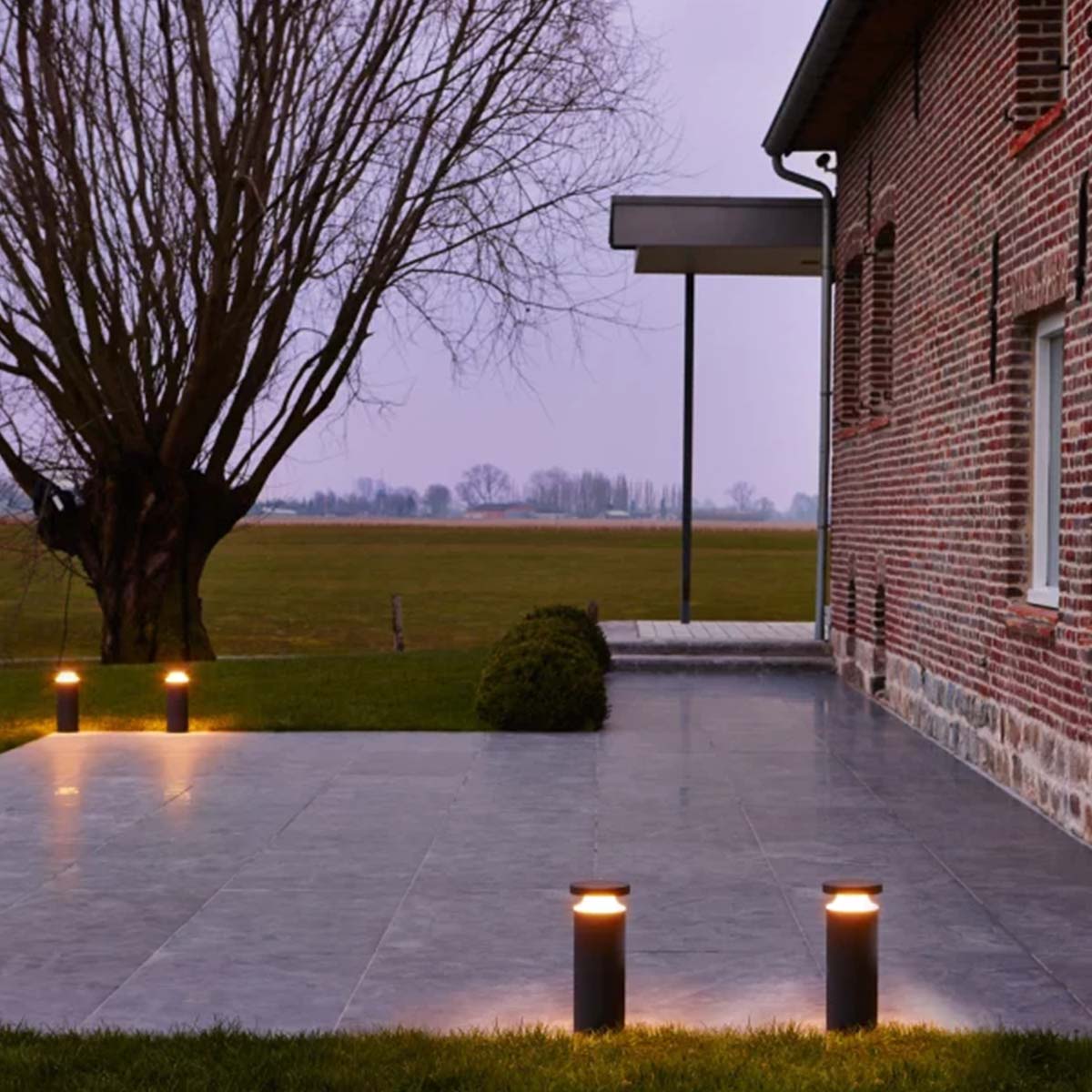 DeltaLight_Bazil_mood_7 Delta Light BAZIL Pollerleuchte, Anthrazit-Alu Eloxiert, H: 71,5 cm
