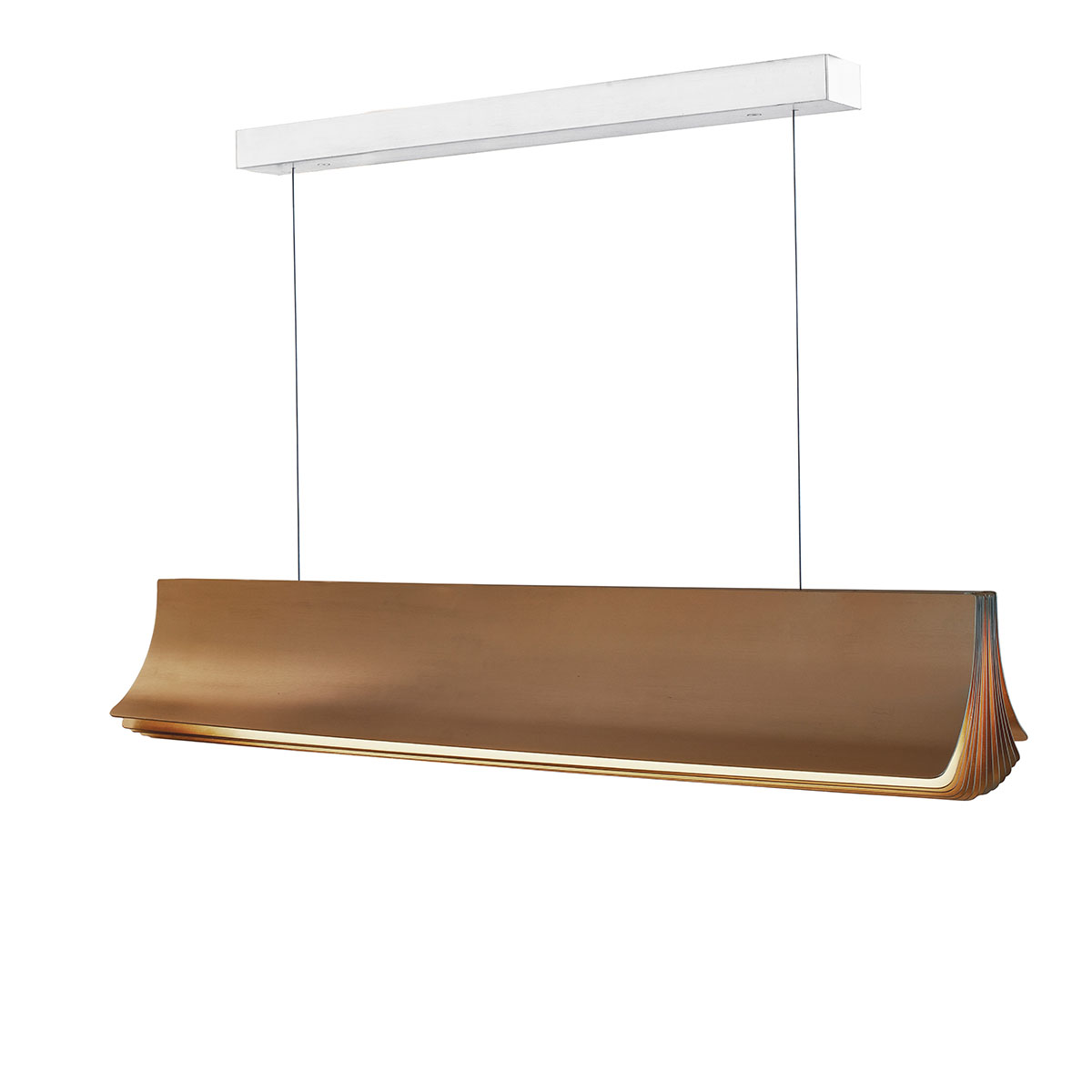 DCW Editions Respiro 900 Pendelleuchte Gold L: 90 cm Modern – Design-Pendelleuchte für Esstisch DCW Editions Respiro 900 Pendelleuchte Gold L: 90 cm Modern – Design-Pendelleuchte für Esstisch