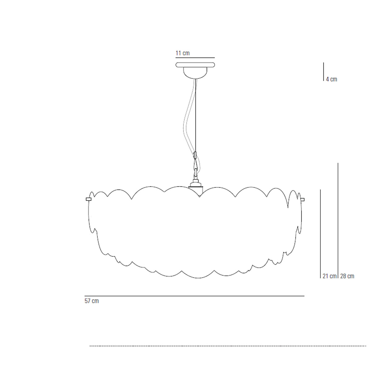 Pembridge Size 3 Pendelleuchte, Ø: 57 cm