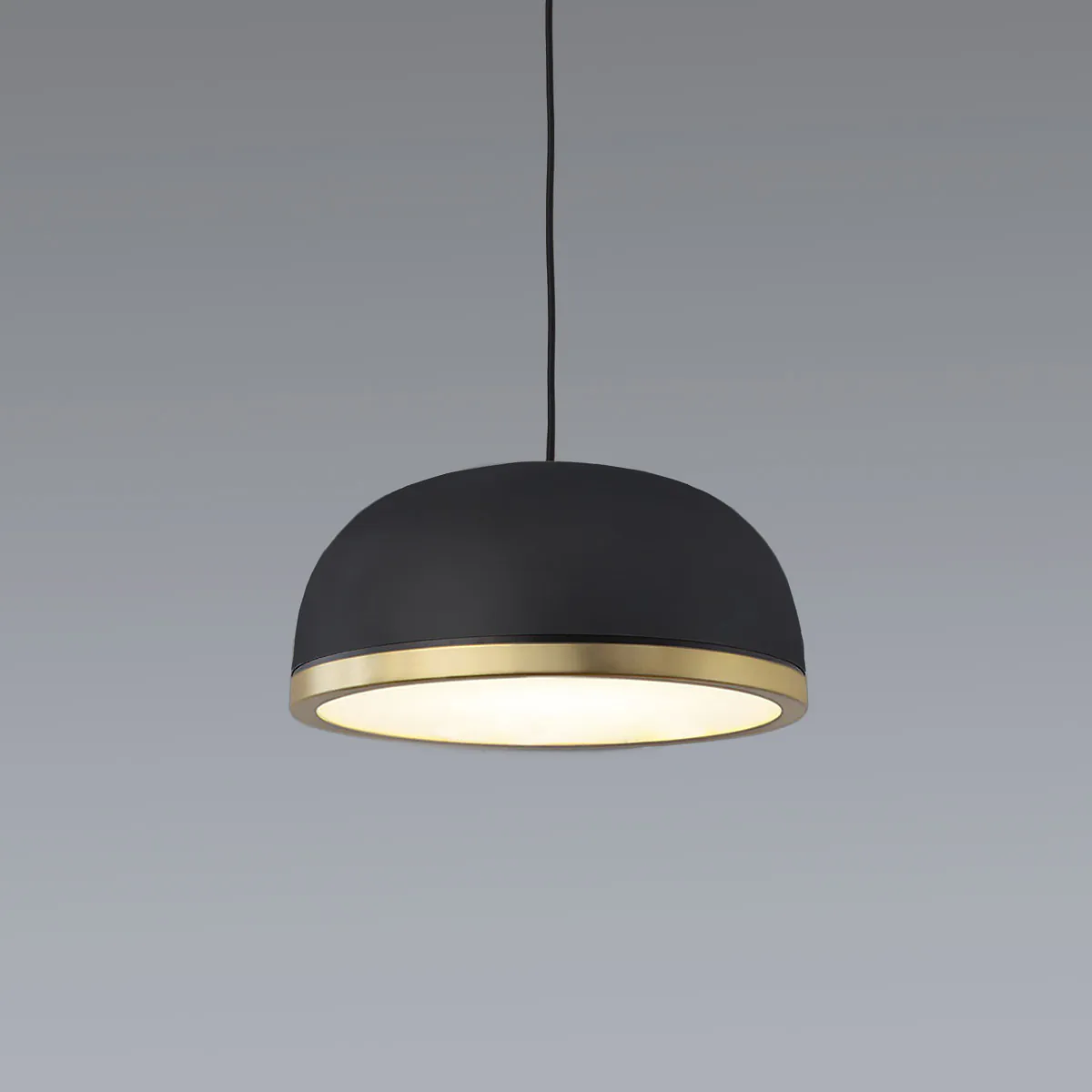 Molly 556.23 Pendelleuchte Ø: 38 cm, Schwarz, Messing