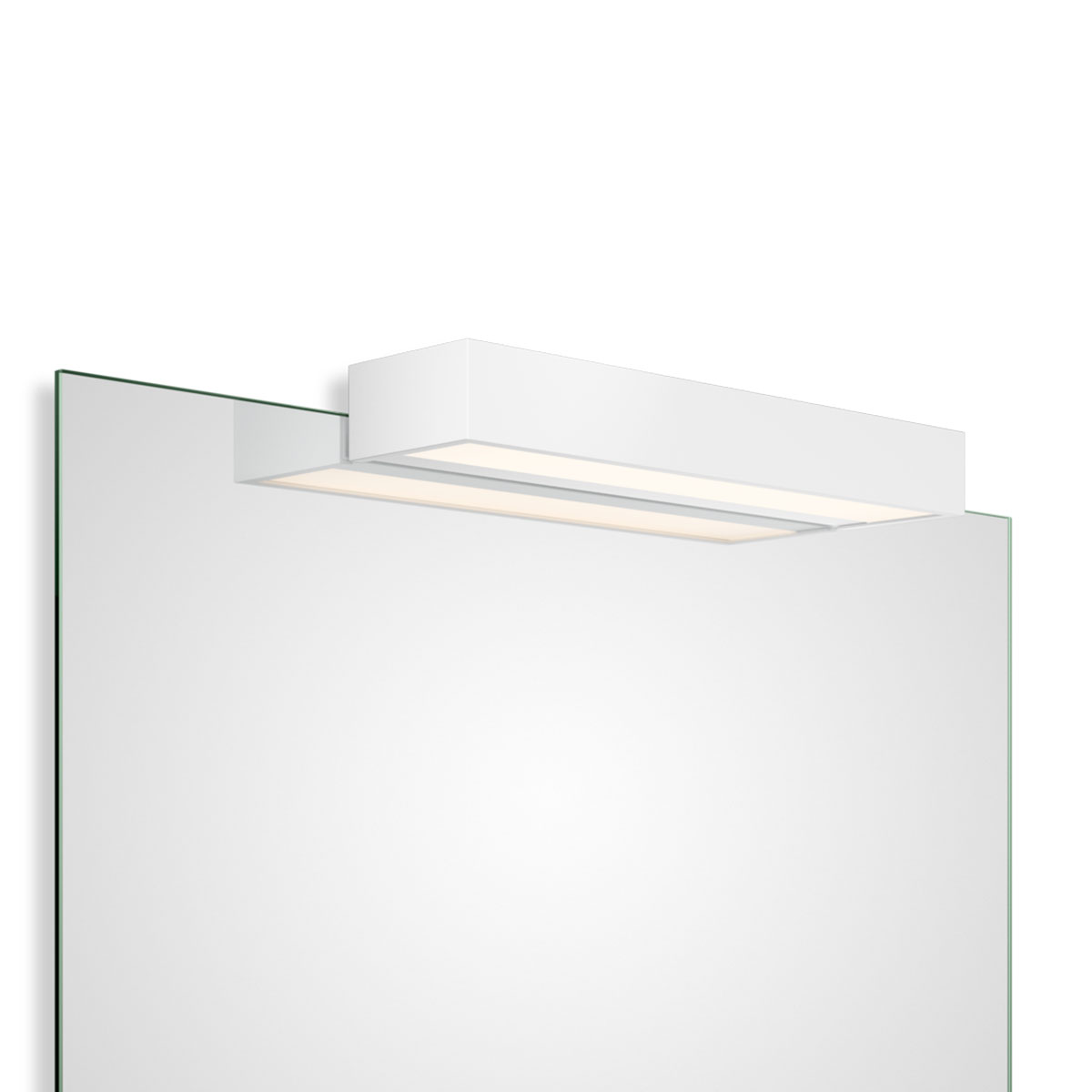 Design-Spiegel mit Beleuchtung – Decor Walther Box 1-40 N LED Spiegel Aufsteckleuchte Bad, Weiß matt, B: 40 cm, Extra-Warmweiß 2700K Eleganter Badspiegel mit LED-Beleuchtung – Decor Walther Box 1-40 N LED Spiegel Aufsteckleuchte Bad, Weiß matt, B: 40 cm, Warmweiß 3000K