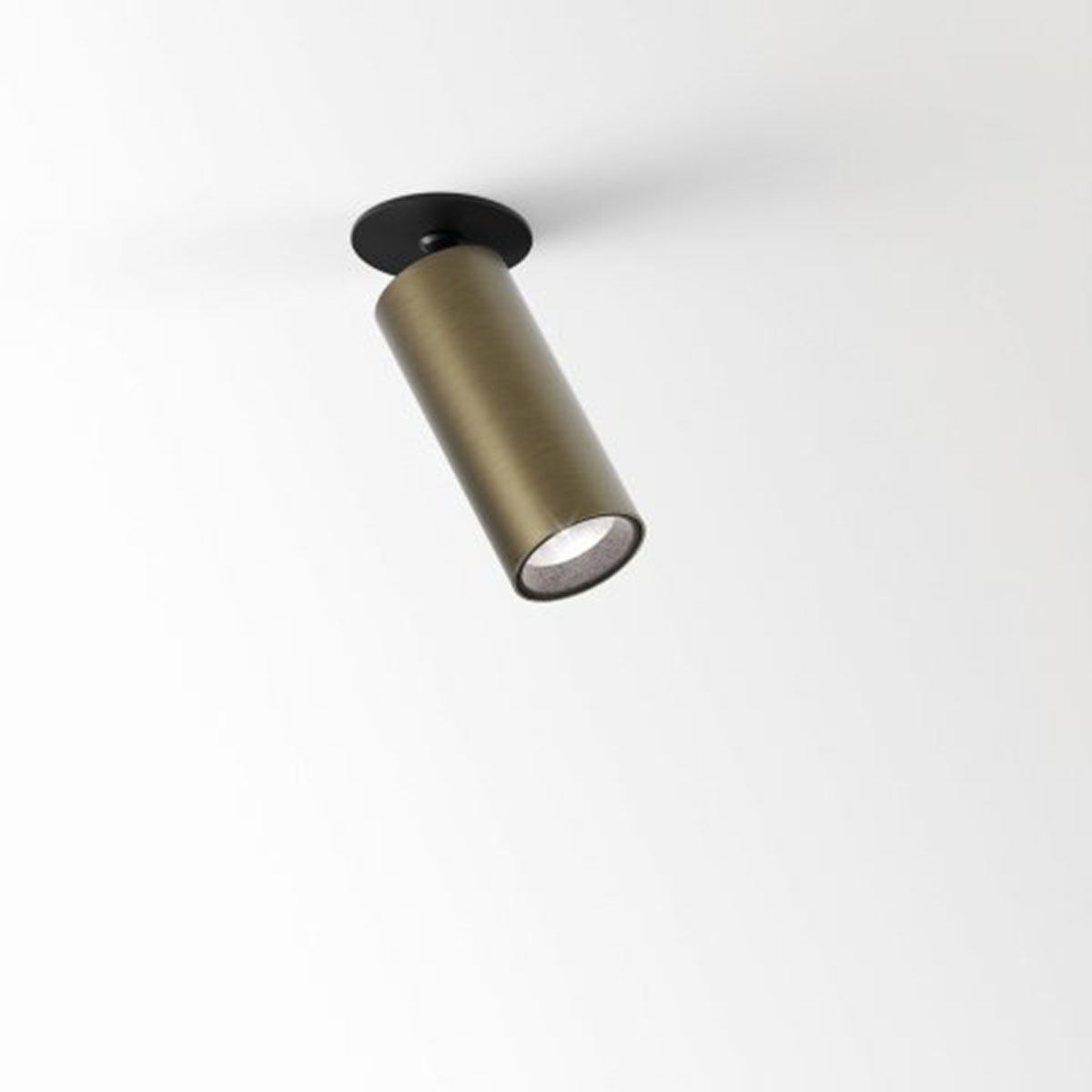 DeltaLight SPY 39 CLIP 93020 Einbaustrahler, Ø: 3,8 cm, L: 9,2 cm Gebürstete Alte Bronze, Warmweiß 3000K, 20° Bronze 3000K Modern & neutral – Design- für Küche, Abstrahlwinkel 20°
