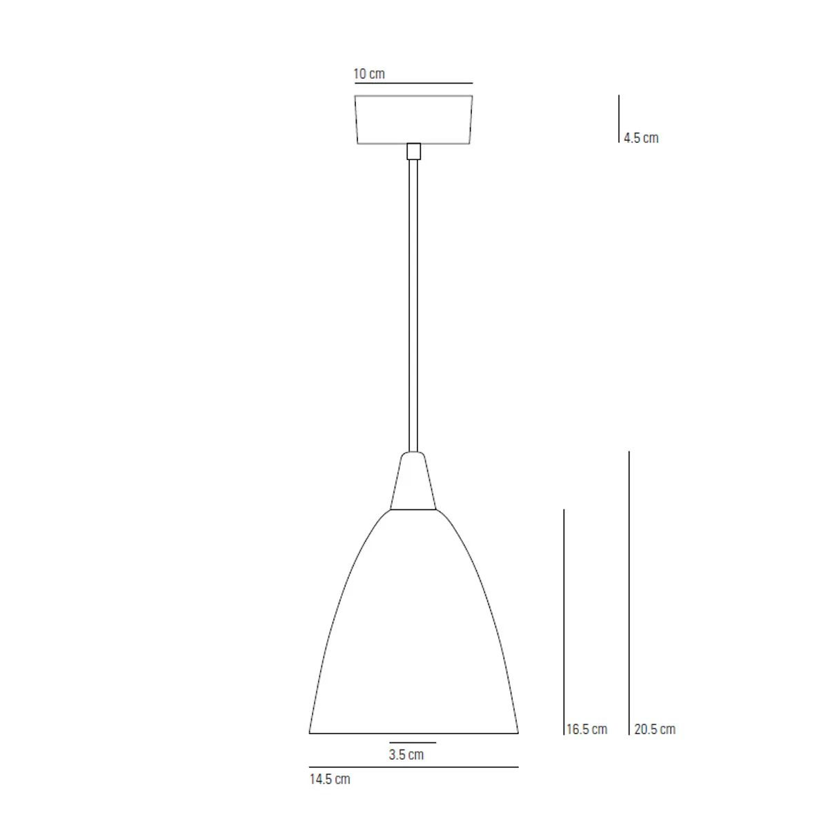 Hector Size 2 Pendelleuchte, Ø: 14,5 cm