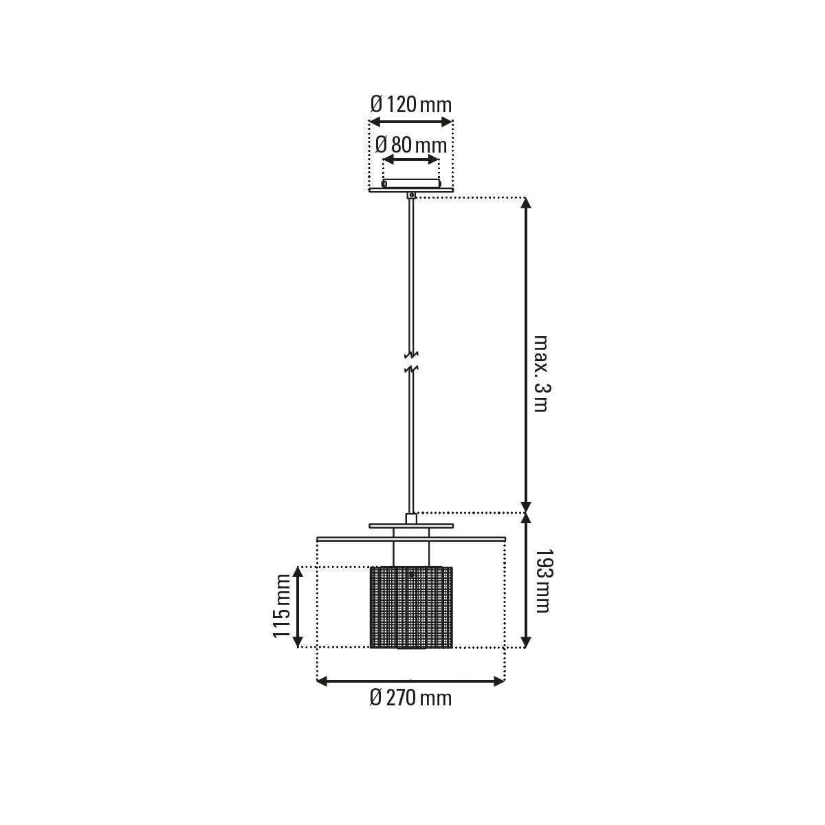 In the Sun Pendant 270 Pendelleuchte, Ø: 27cm, Silber-Gold - Ausstellungsstück