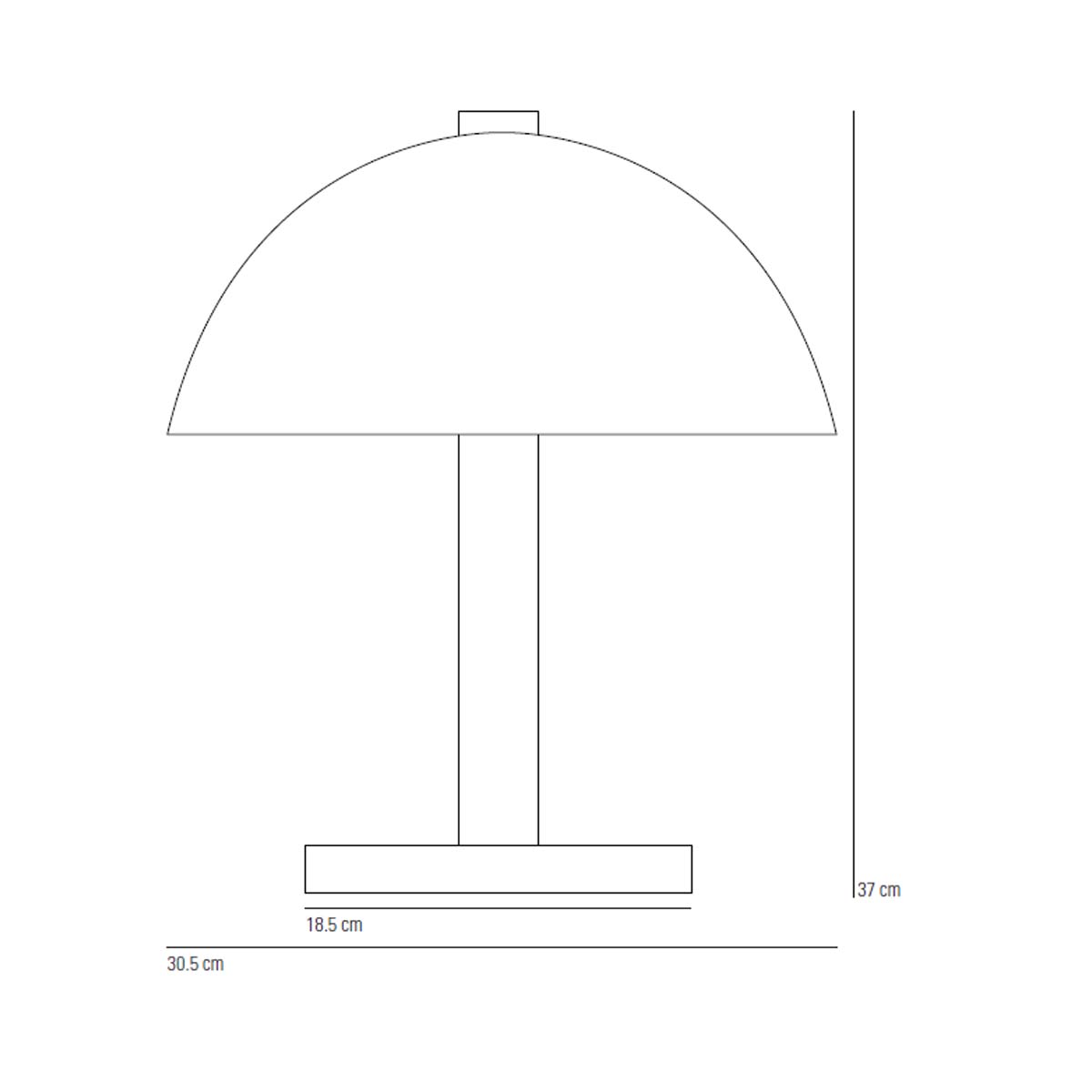 Original BTC Cosmo Tischleuchte, H: 37 cm Runde Dellen