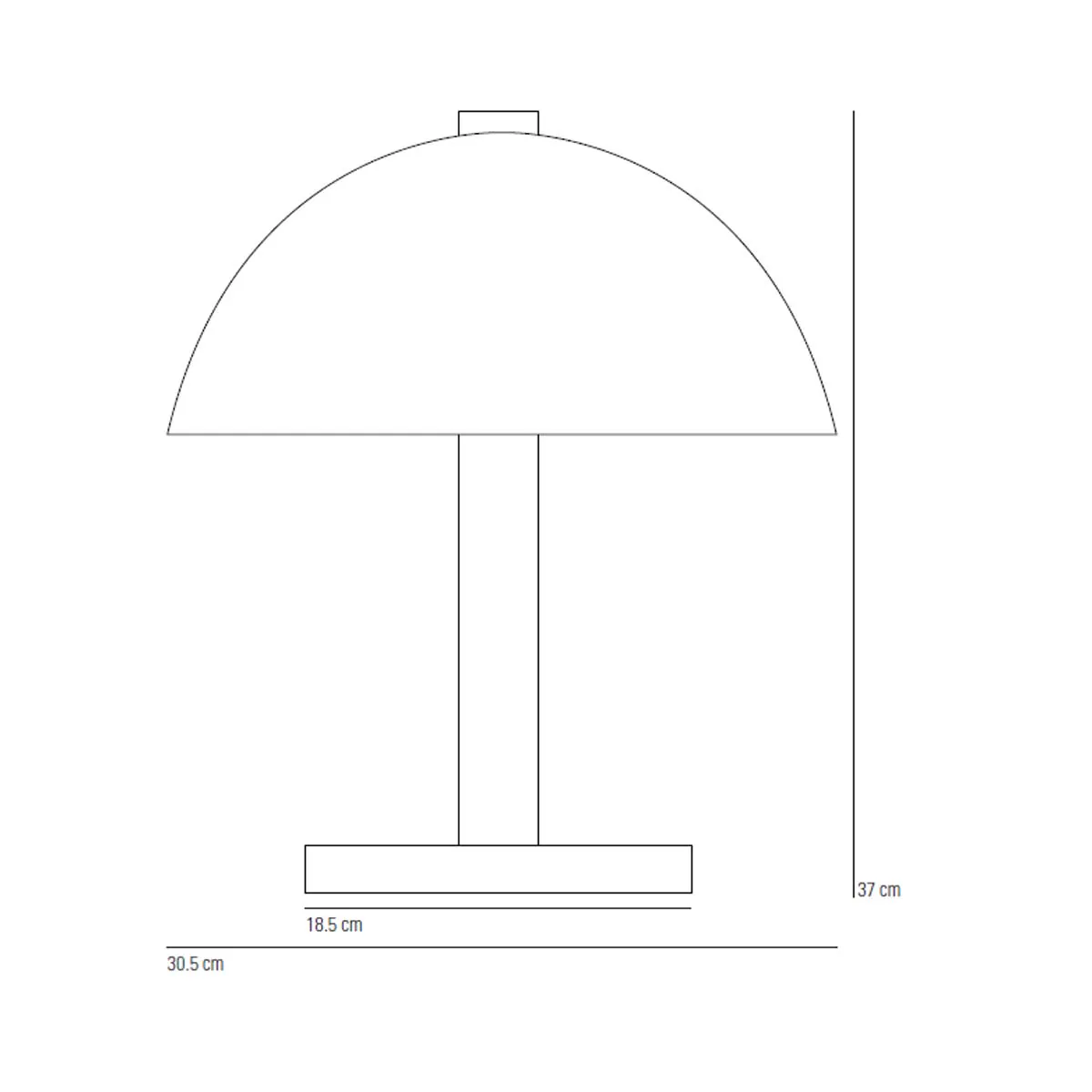 Original BTC Cosmo Tischleuchte, H: 37 cm Runde Dellen