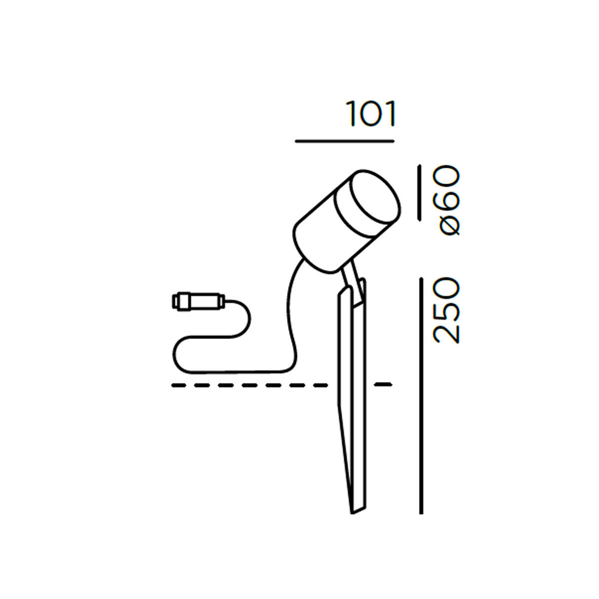 IP44.de piek 25 spot Erdspießleuchte, Connect Anthrazit H: 25 cm