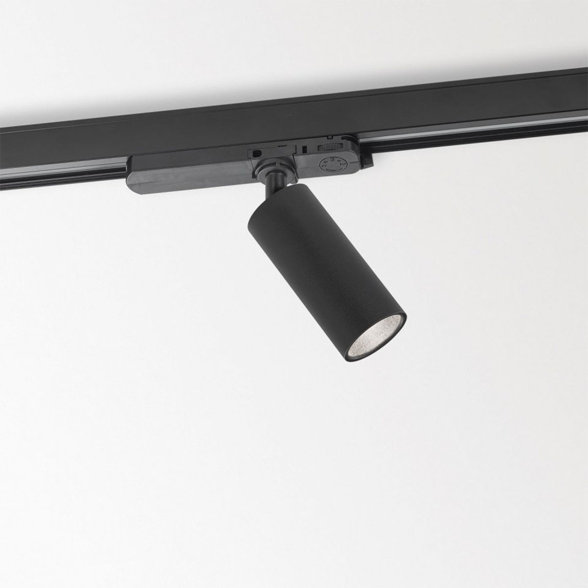 DeltaLight SPY 52 93045 ADM Schienenstrahler, Ø: 5,2 cm SPY 52 93045 ADM Schienenstrahler, Ø: 5,2 cm, Schwarz, Warmweiß 3000K, 45° – moderne Wohnraumleuchte, dimmbar für Schlafzimmer, Abstrahlwinkel 45°