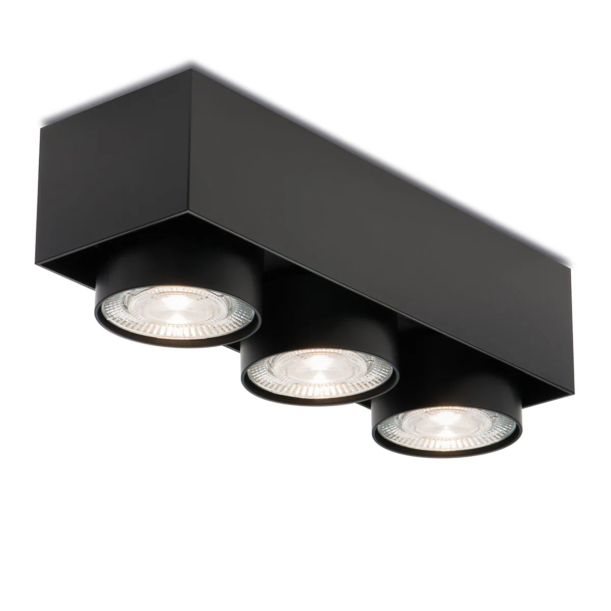 Wittenberg 4.0, wi4-ab-3e-hb Aufbaustrahler, Schwarz matt, Warmweiß 3000K, Flood 38°, Bluetooth